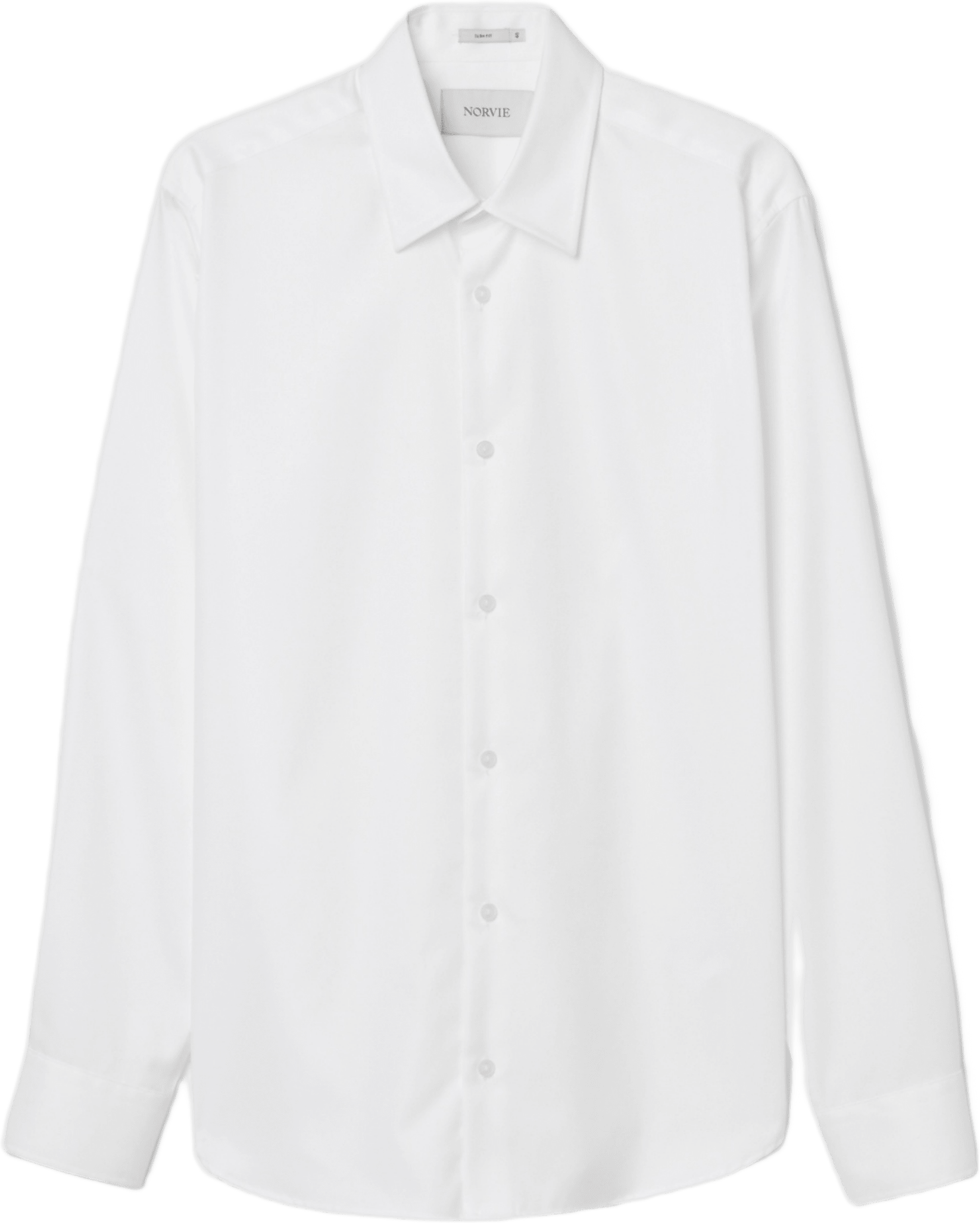 Twillvävd skjorta SIMON slim fit, från NORVIE, i färgen White.