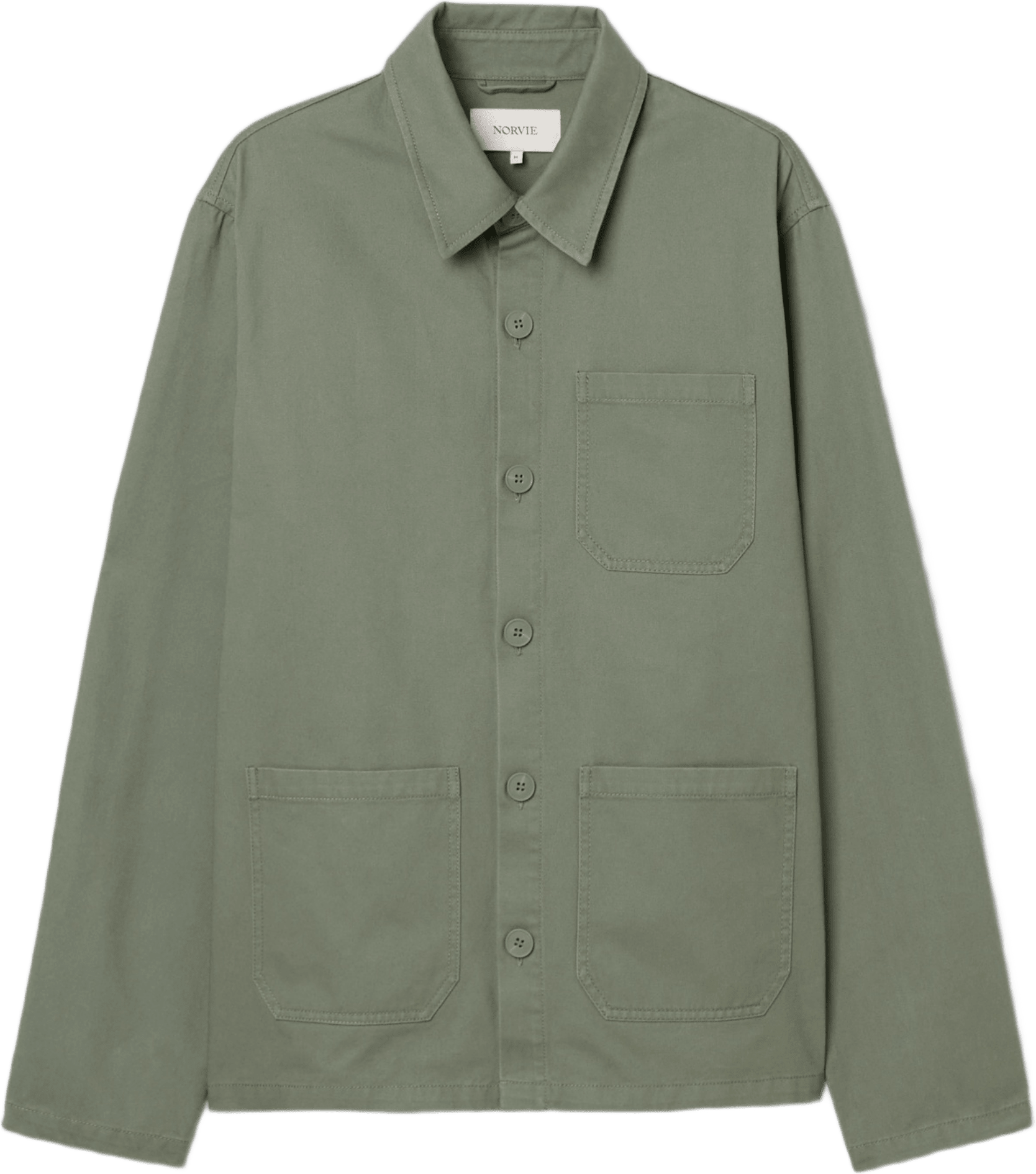 Overshirt ZIAD, från NORVIE, i färgen Green.