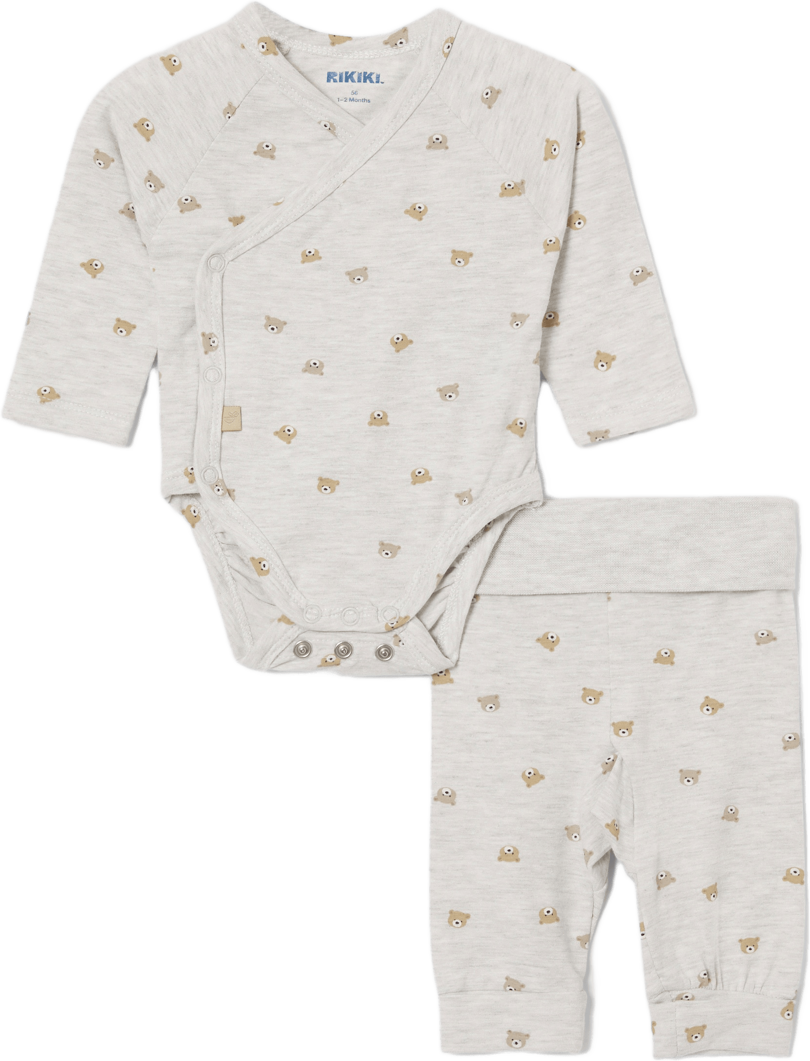 Tvådelat set BAILEY, från RIKIKI, i färgen Grey Melange.