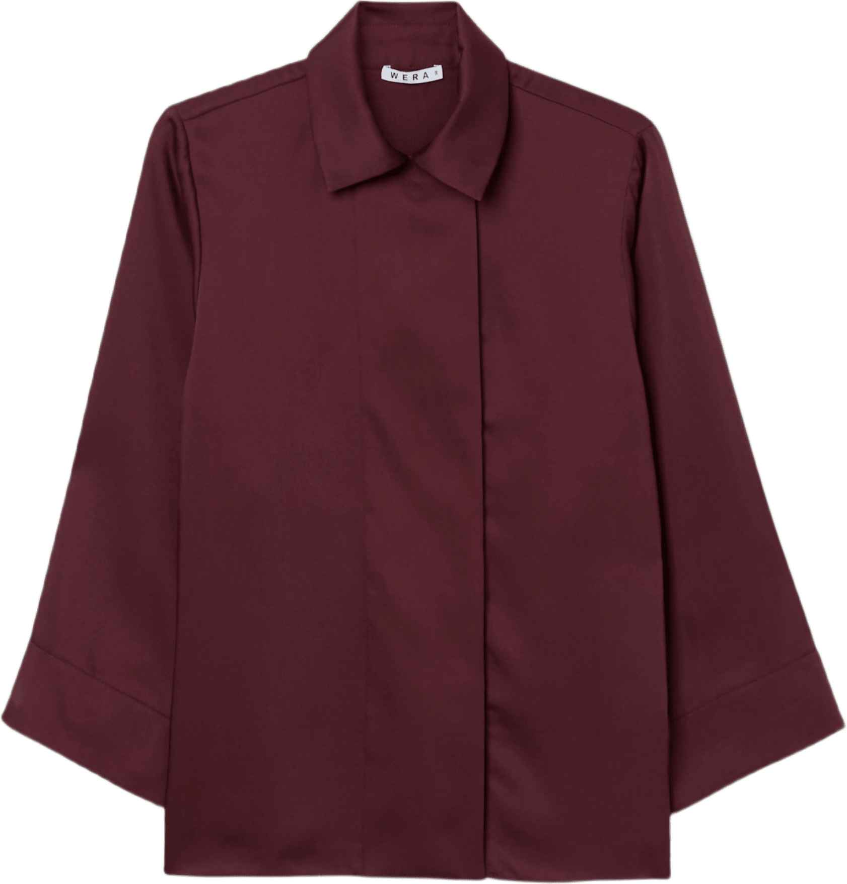 Vid blus AISA, från Wera, i färgen Wine.