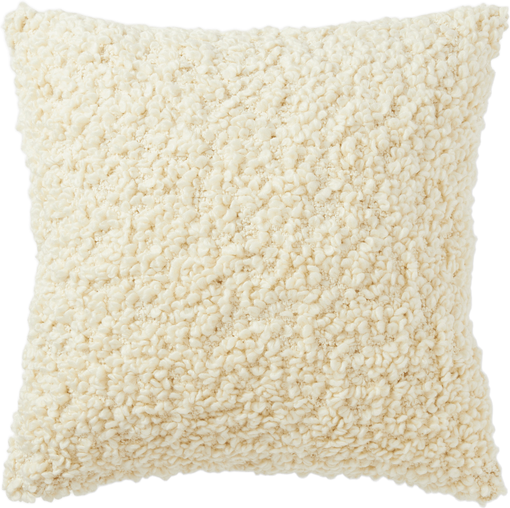 Kuddfodral i ullmix EBBA 50x50 cm, från Åhléns Home, i färgen Off White.