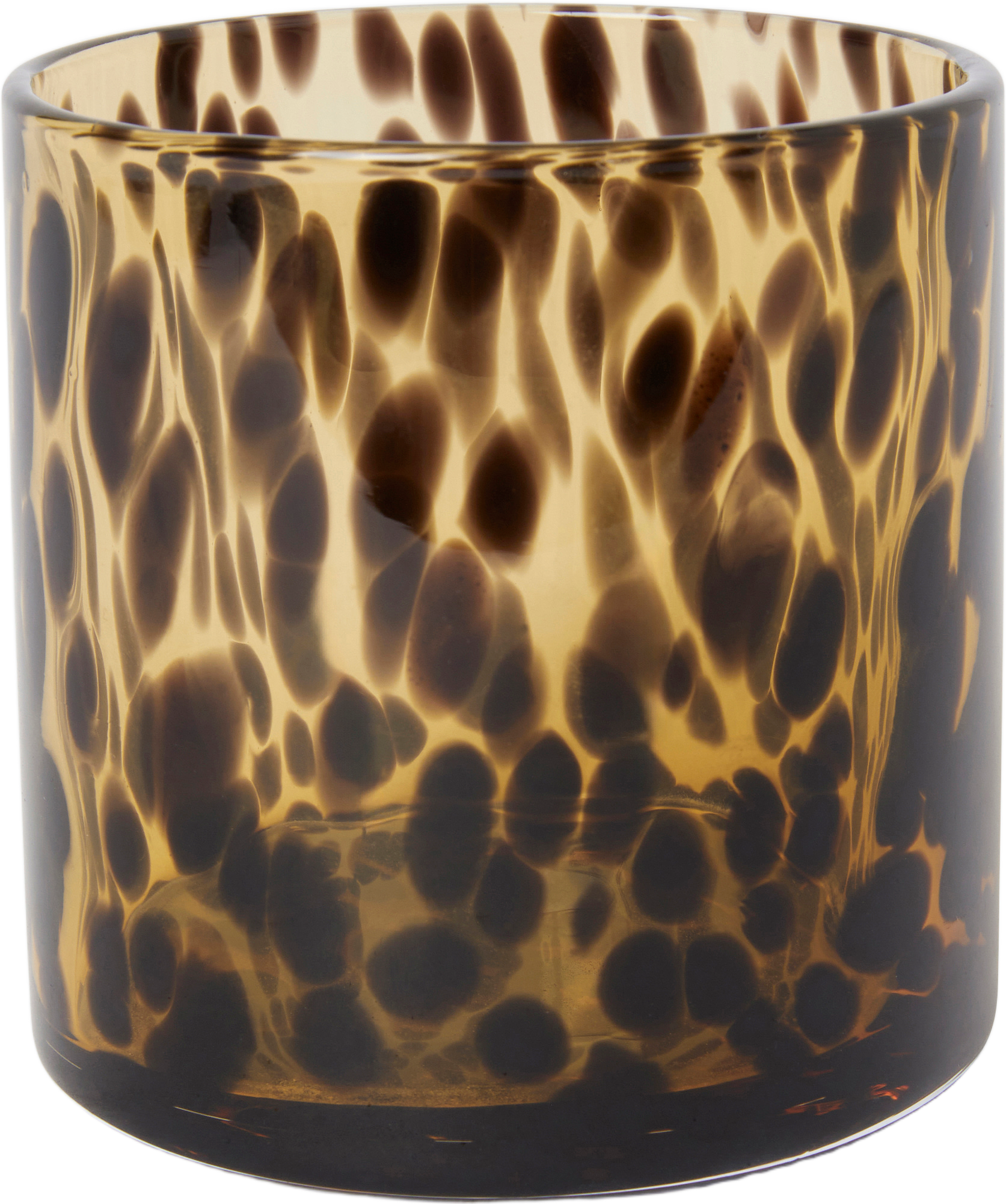 Ljuslykta LUMA LEO 10 cm, från Åhléns Home, i färgen Brown.