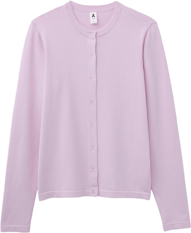 Cardigan INGRID, från Å WOMAN, i färgen Light Pink.