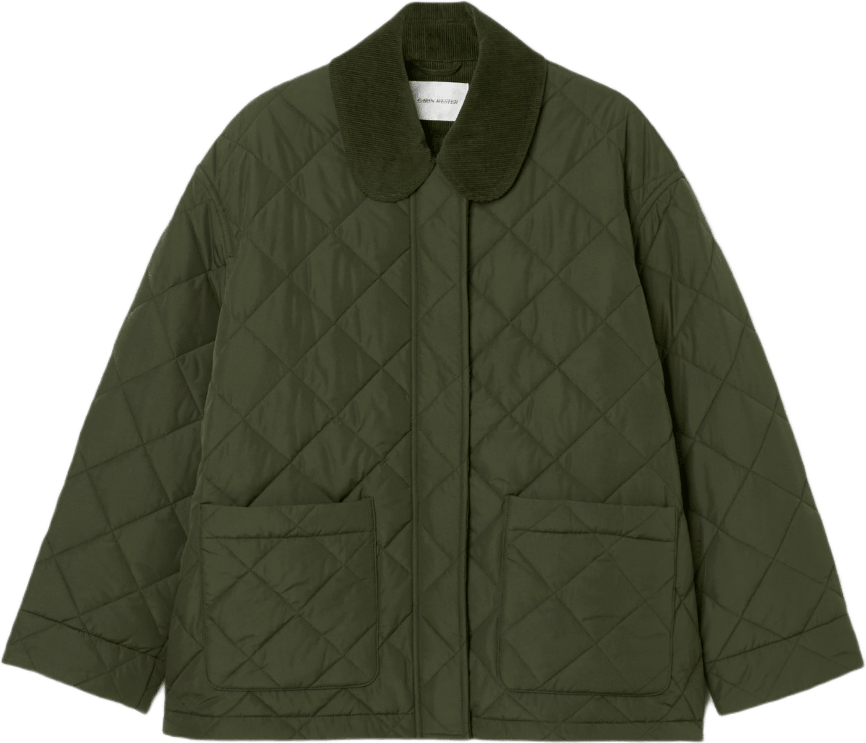 Quiltad jacka ALVIE, från Carin Wester, i färgen Khaki.