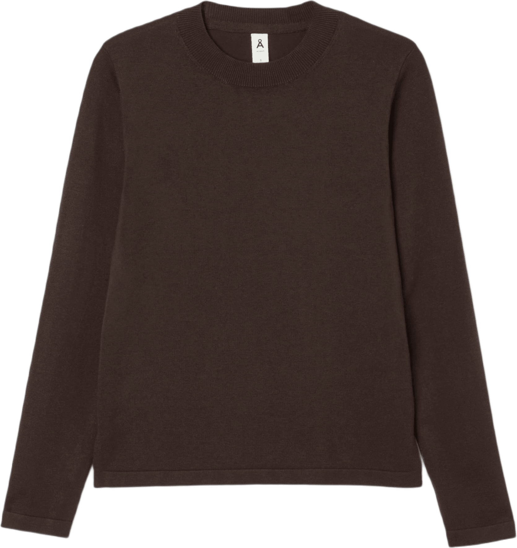 Stickad tröja ASTRID, från Å WOMAN, i färgen Brown 2.