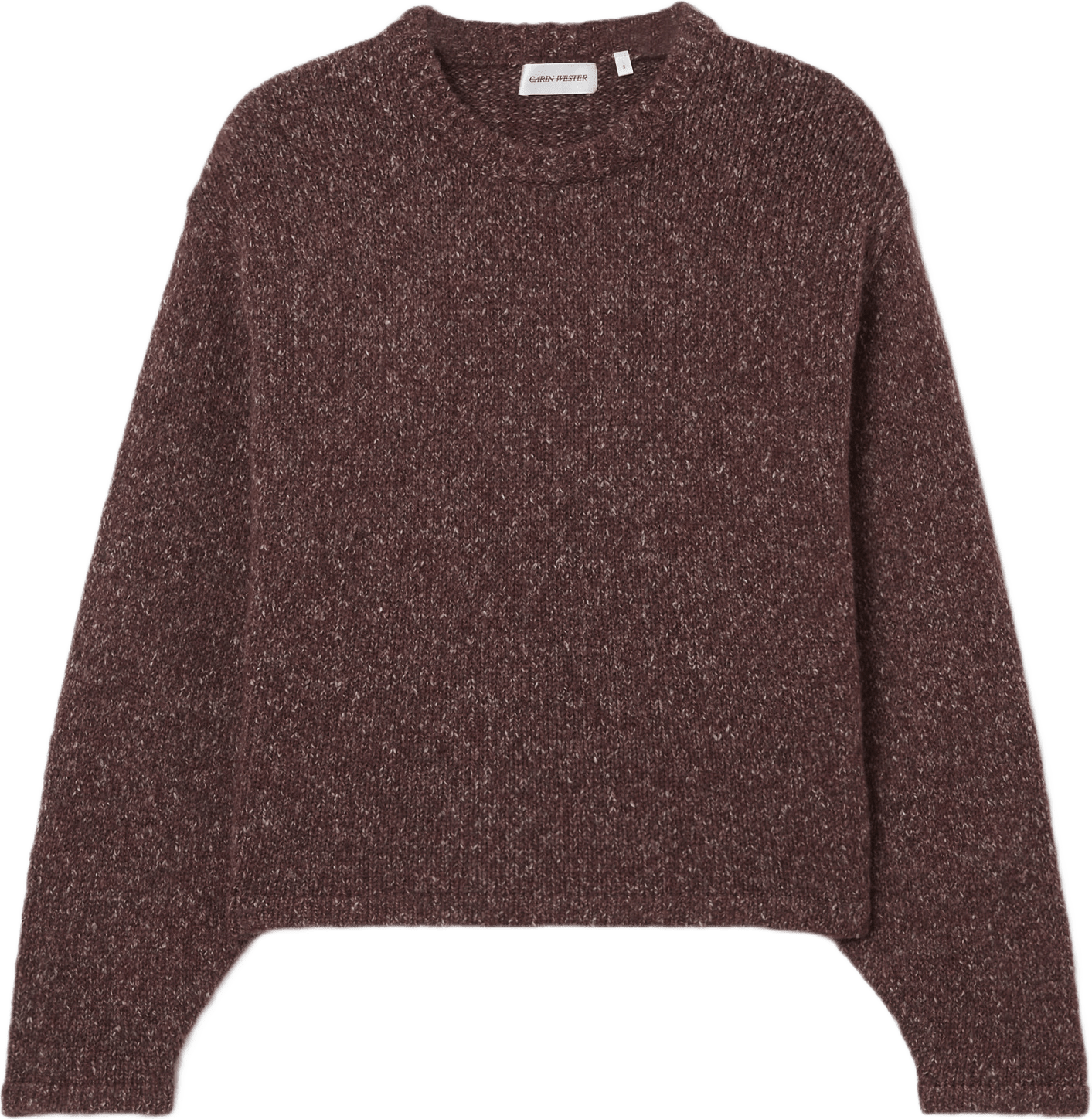 Stickad tröja MARCEL, från Carin Wester, i färgen Wine.