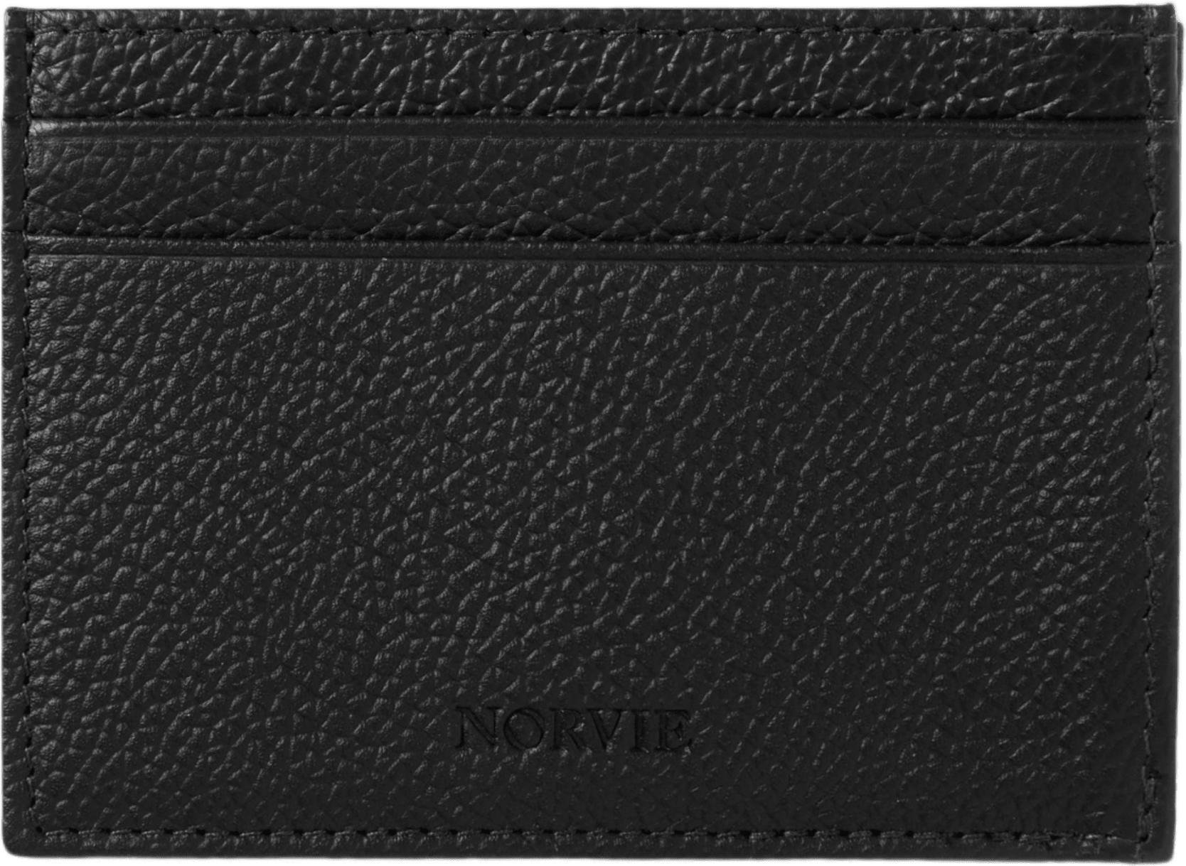 Korthållare i skinn FREDRIK, från NORVIE, i färgen Black.