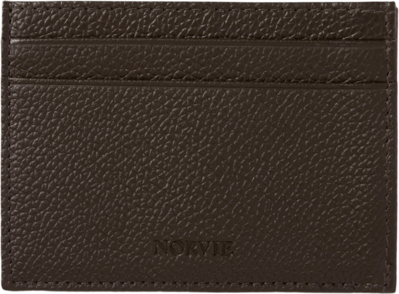 Korthållare i skinn FREDRIK, från NORVIE, i färgen Brown.