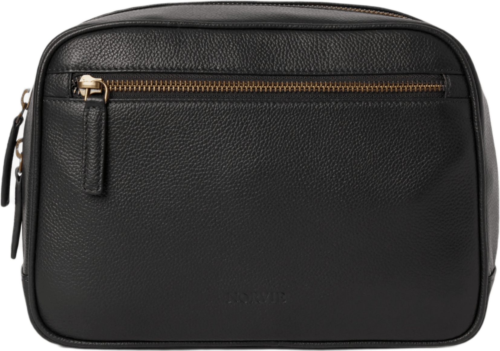 Necessär i skinn FREDRIK, från NORVIE, i färgen Black.