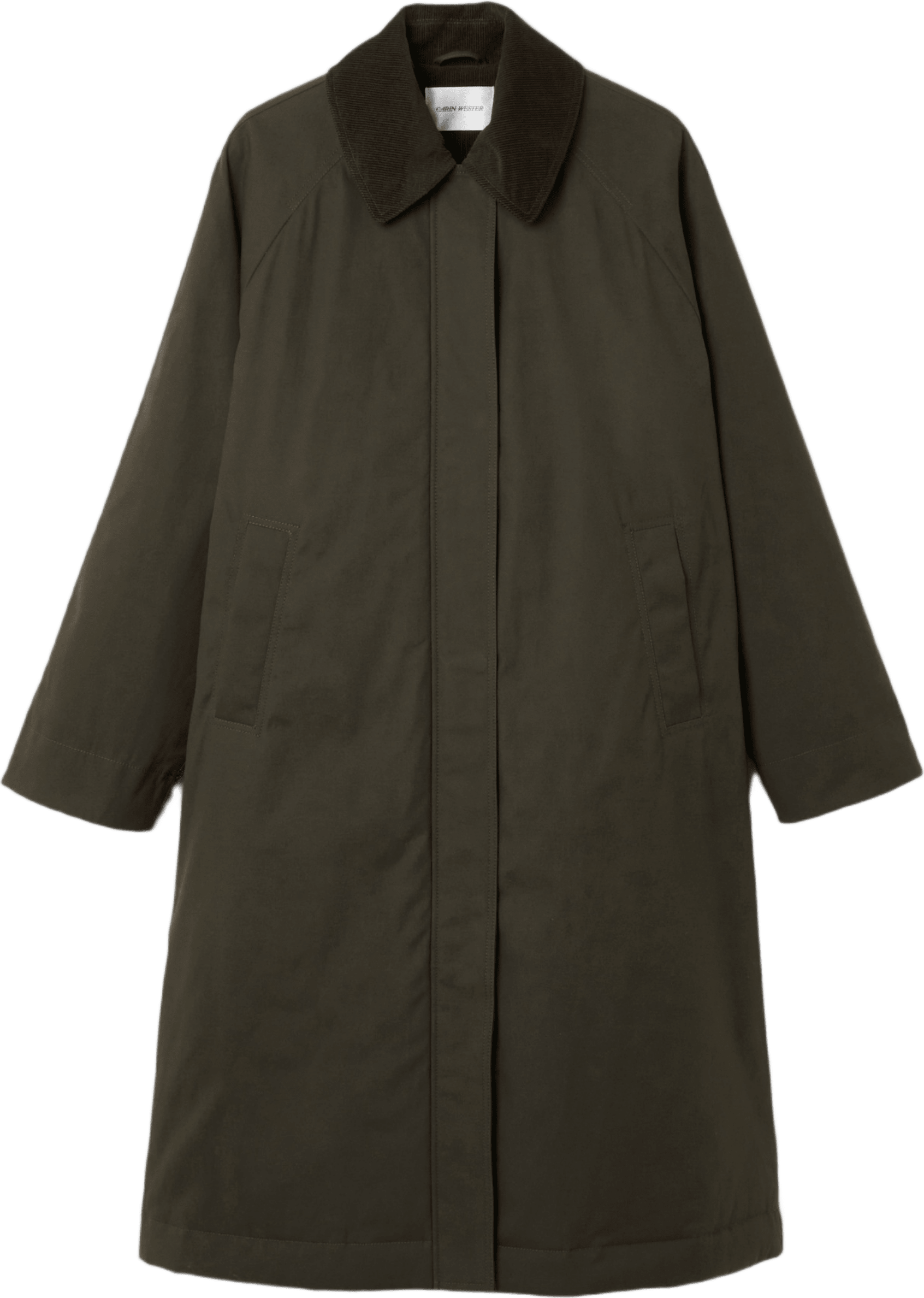Vaxad bomullsjacka AMELONA, från Carin Wester, i färgen Brown.