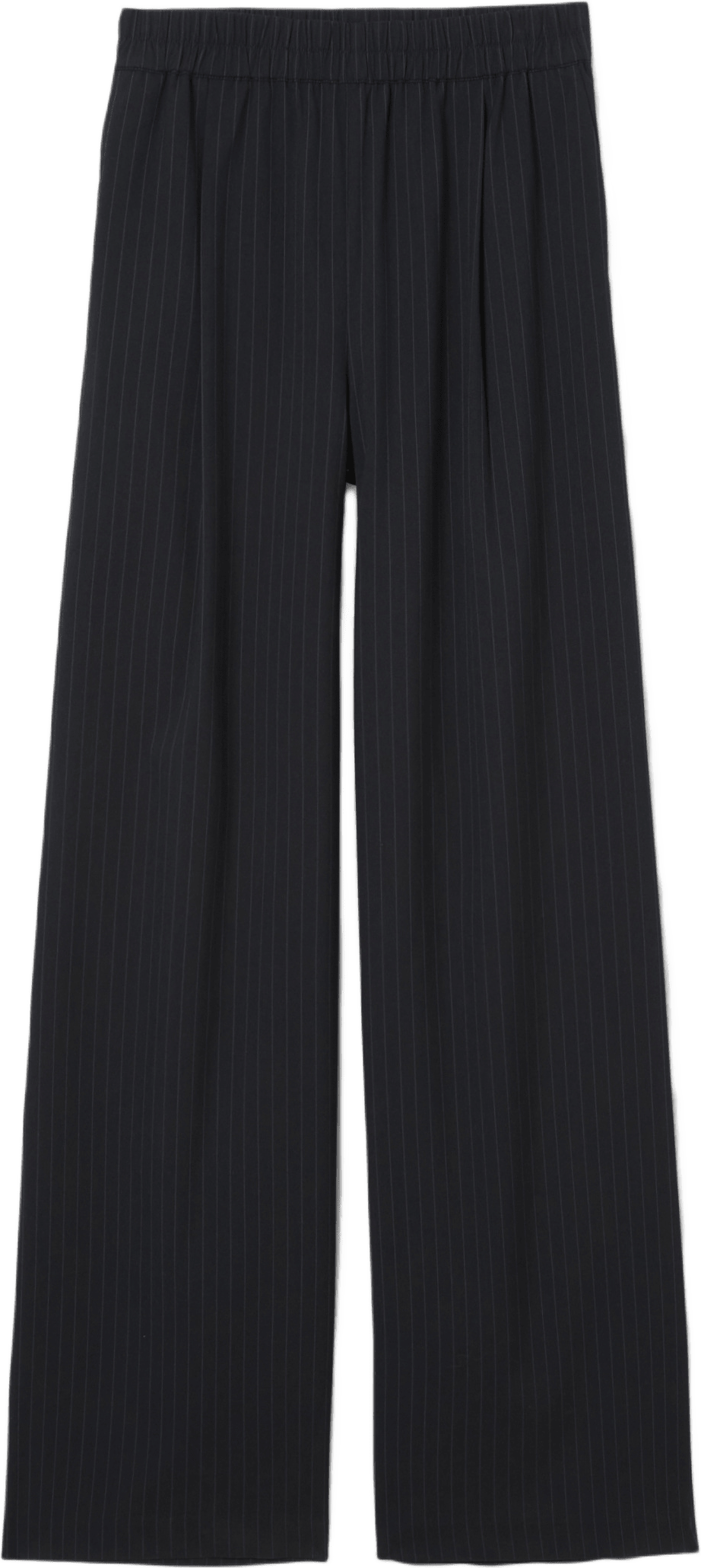 Vida byxor med kritstreck ILMA, från Carin Wester, i färgen Navy Pin Stripe.