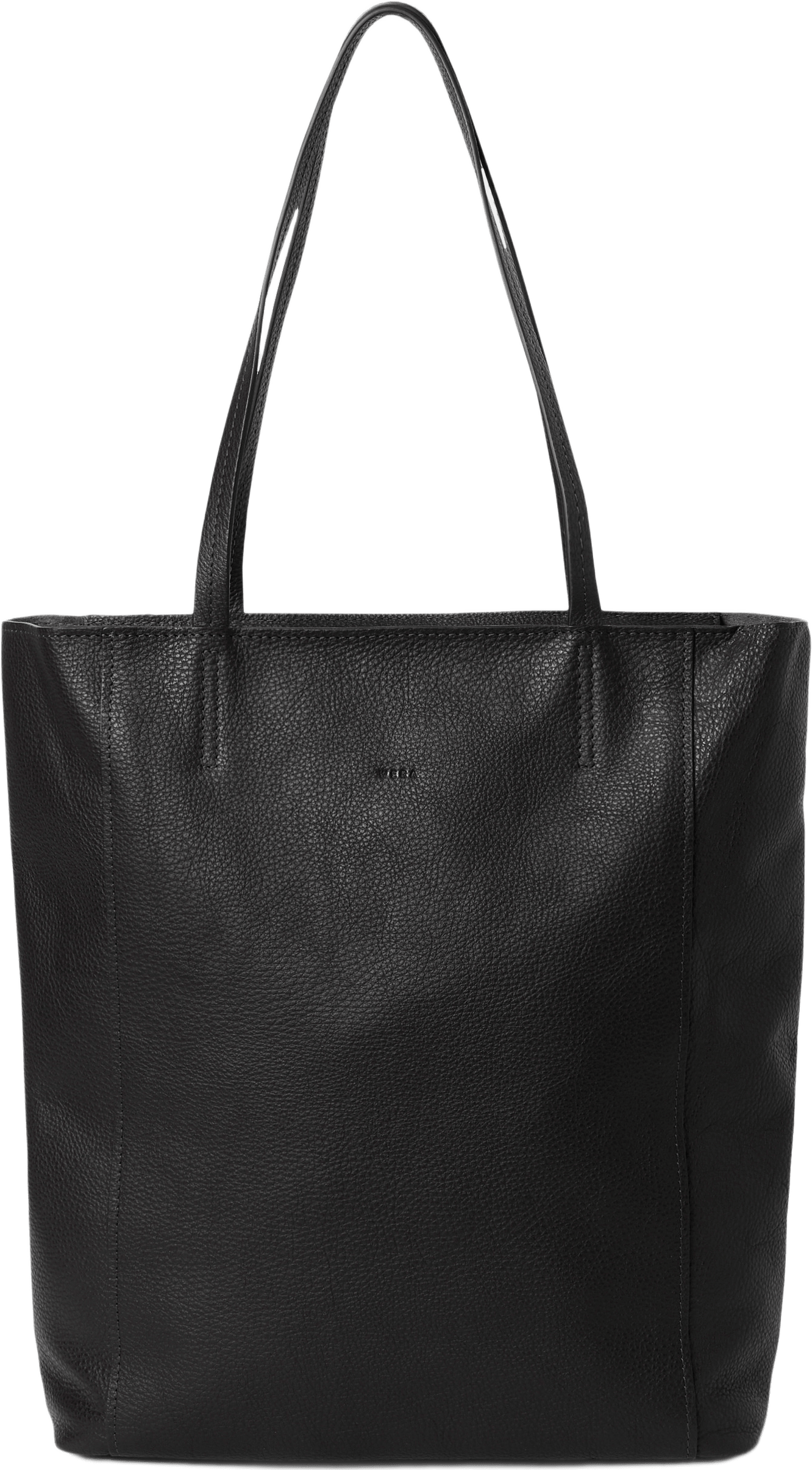 Shopperväska i läder SIRI, från Wera, i färgen Black.