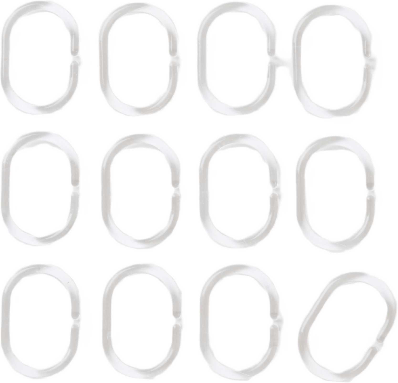 Duschdraperiring, 12-pack, från Åhléns Home, i färgen Clear.