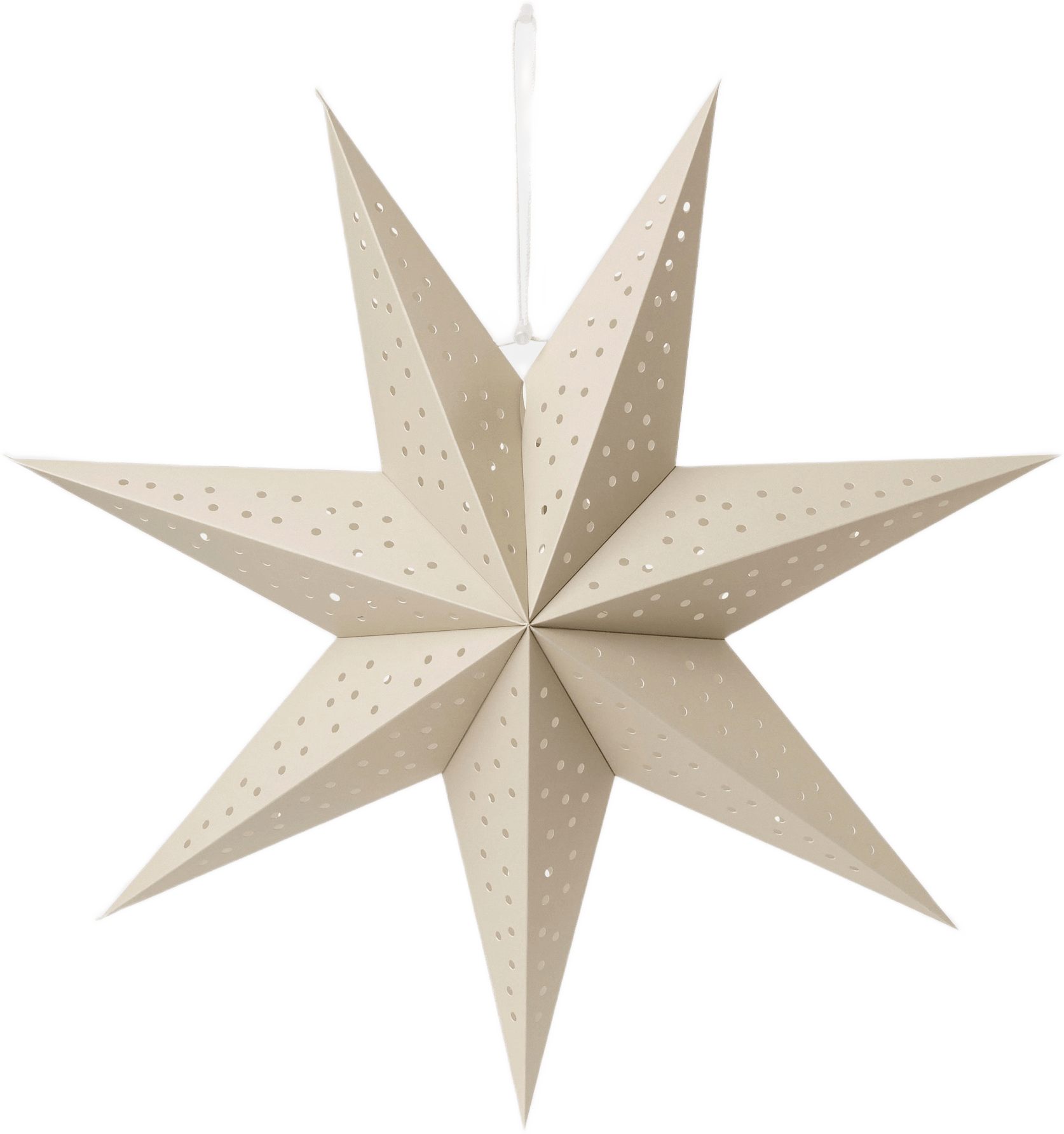 Adventsstjärna JULES 50 cm, från Åhléns Home, i färgen Beige.