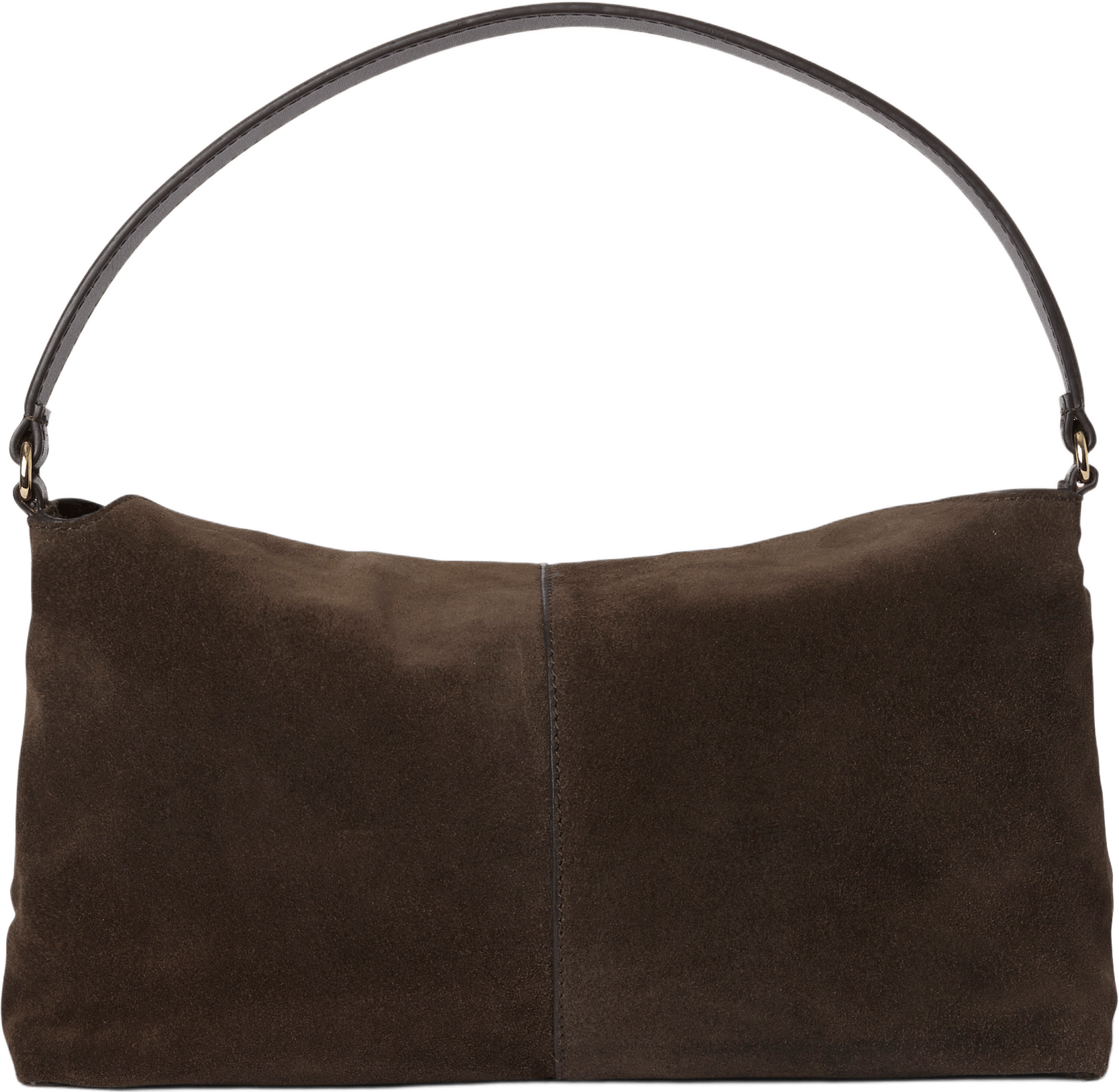 Axelväska i mocka BASKIA, från Wera, i färgen Brown Suede.