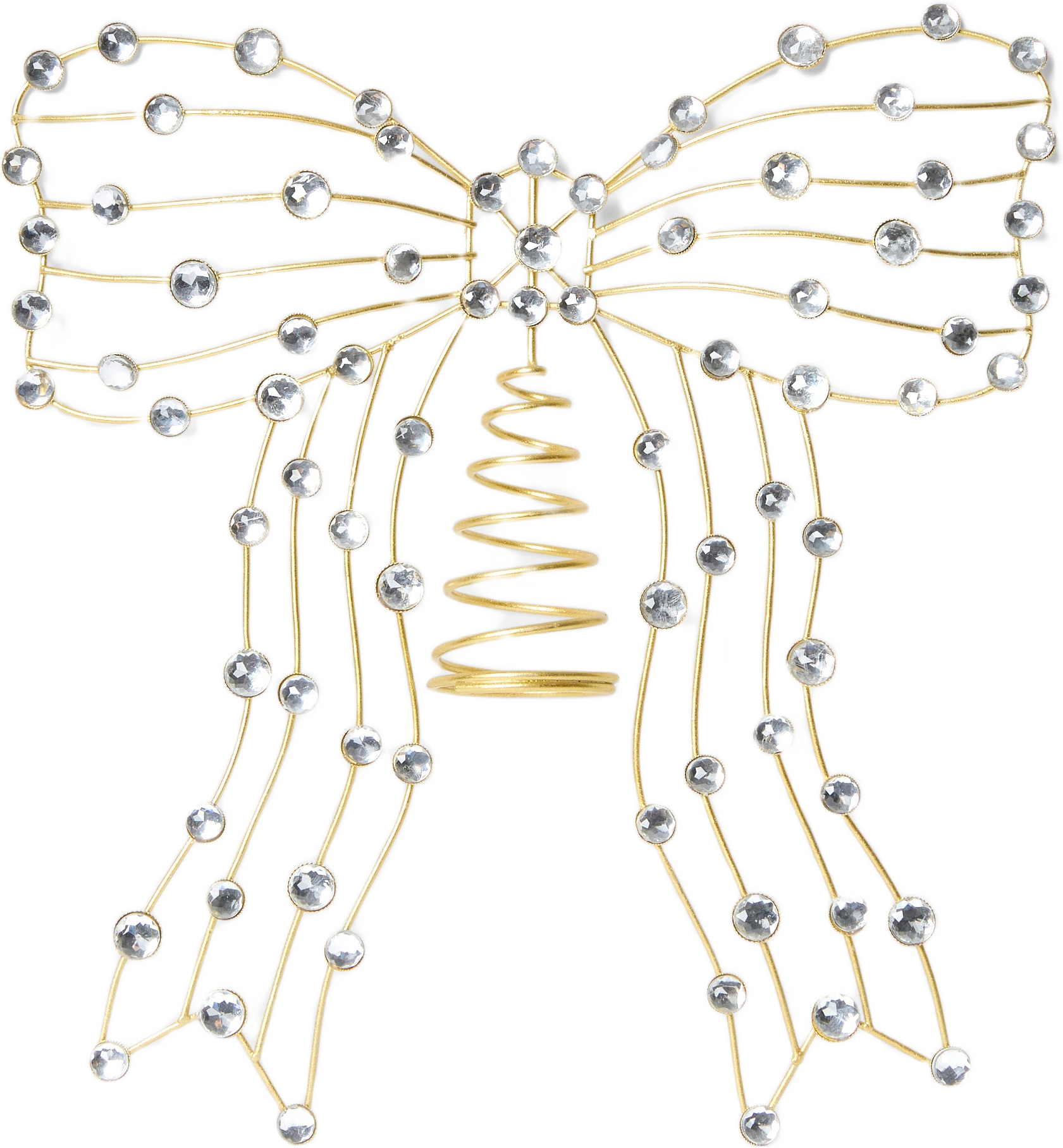 Toppdekoration julgran BOW, från Åhléns Home, i färgen Silver.