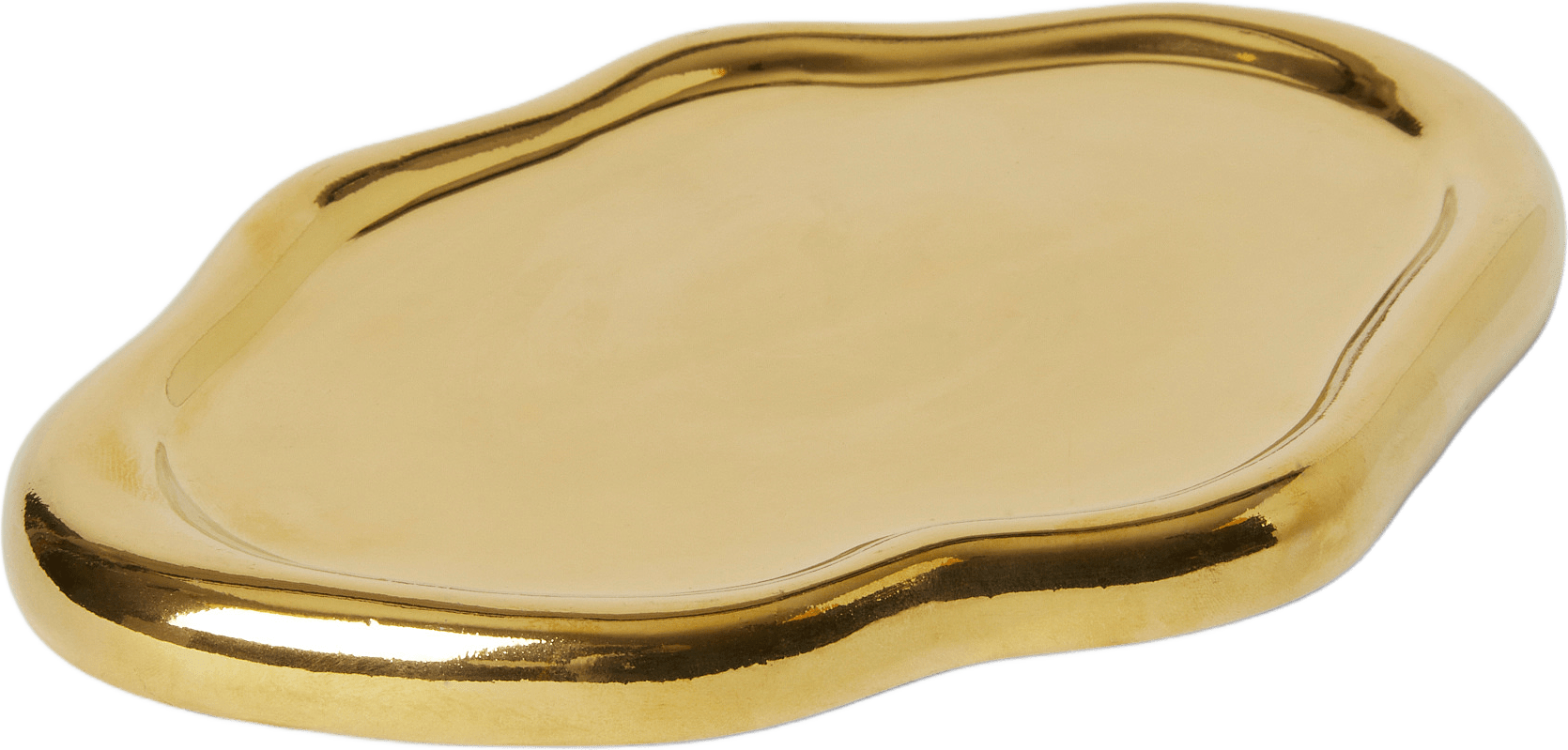 Fat i stengods HELIA, från Åhléns Home, i färgen Gold.