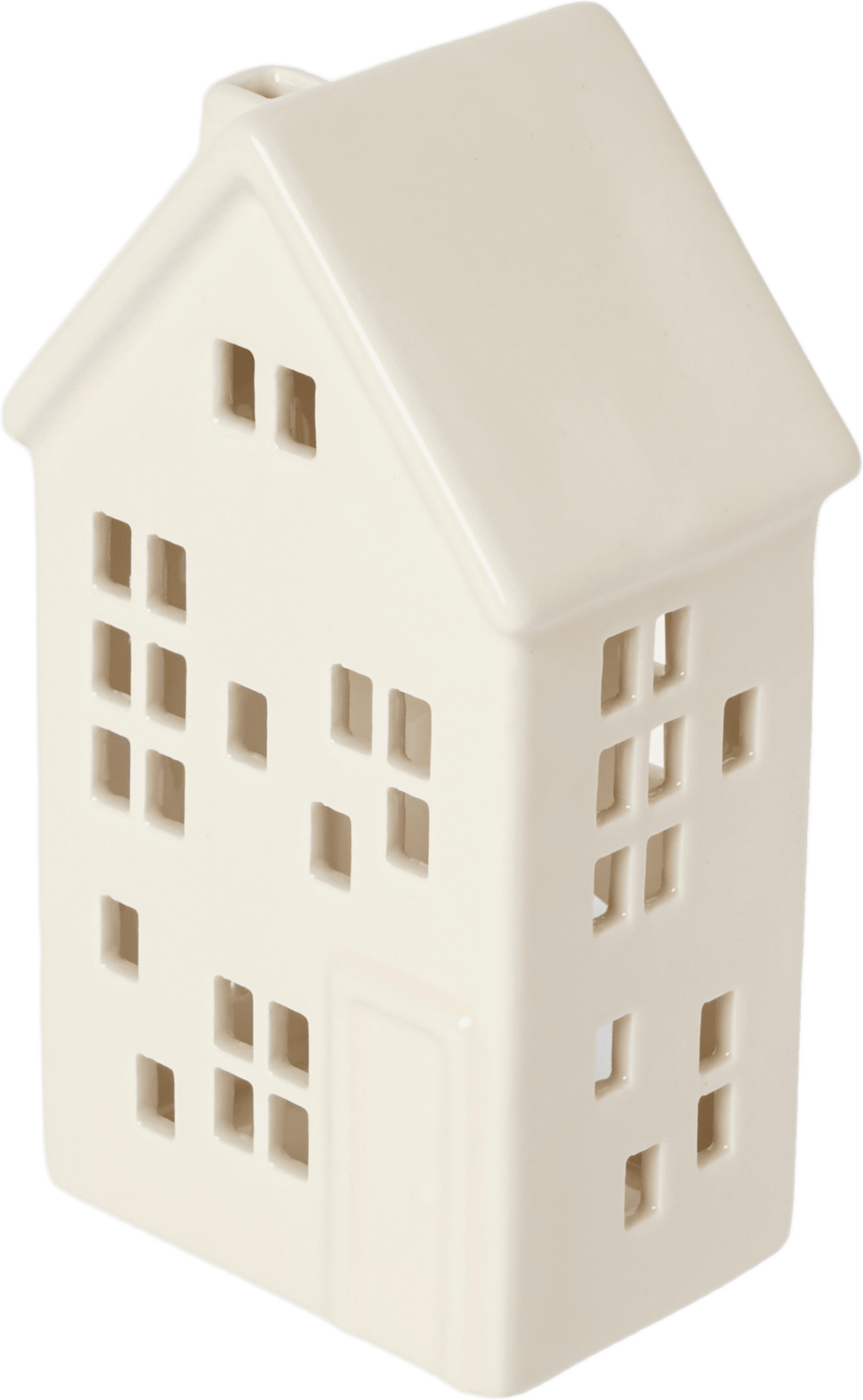 Ljuslykta hus 22 cm, från Åhléns Home, i färgen White.