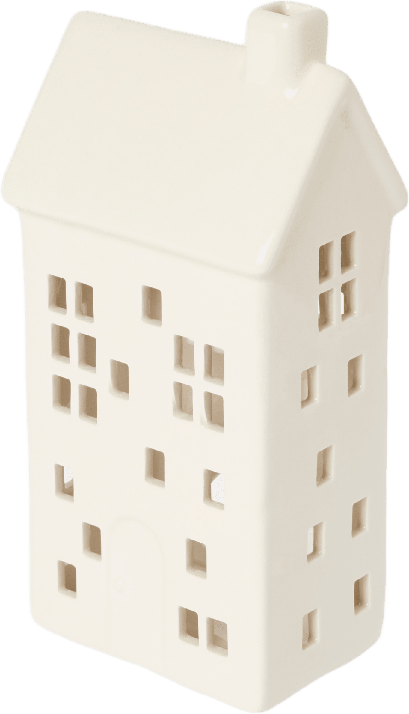 Ljuslykta hus 25 cm, från Åhléns Home, i färgen White.