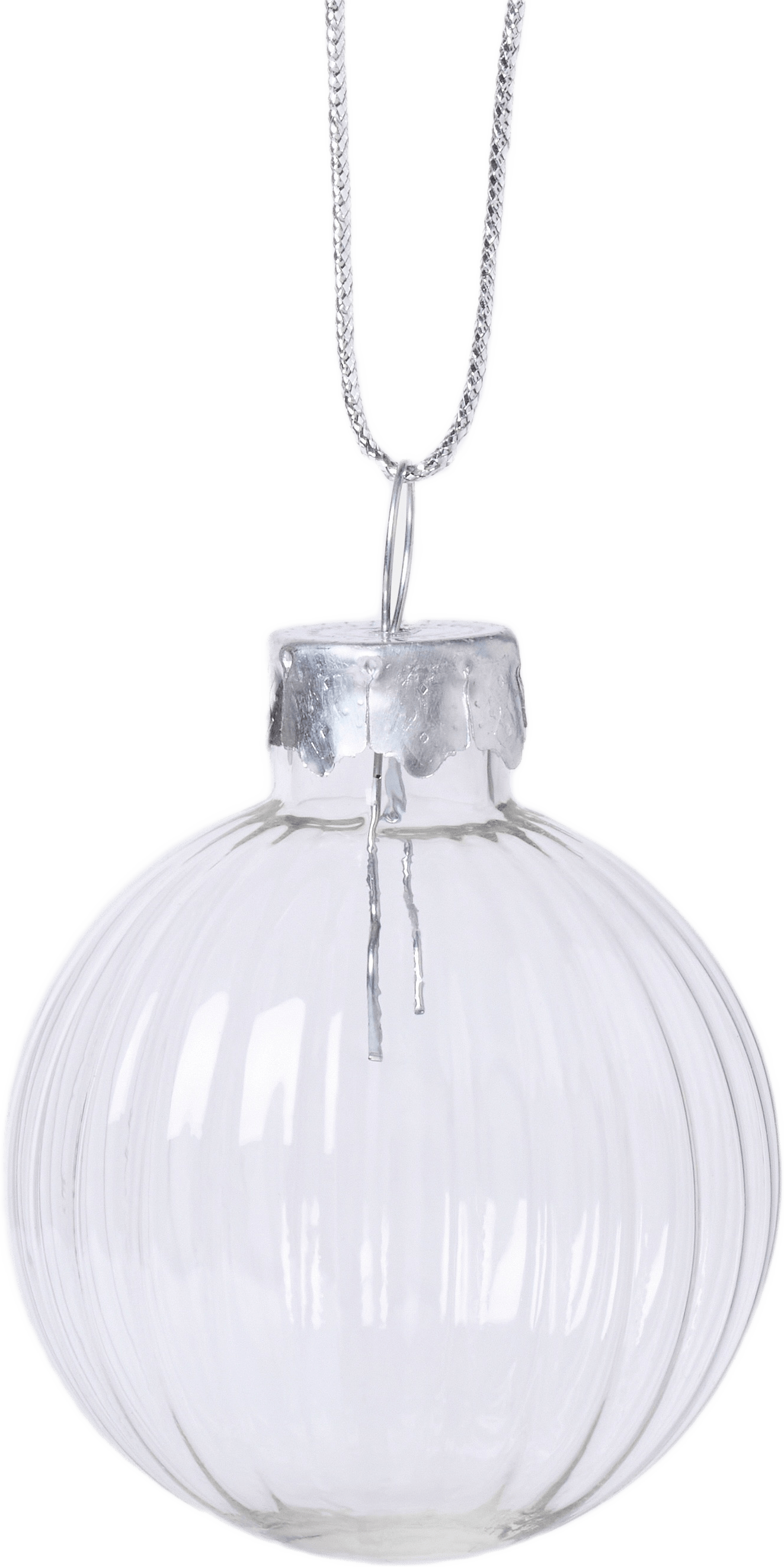 Julgranskula i glas RILLS 4 cm, från Åhléns Home, i färgen Clear.