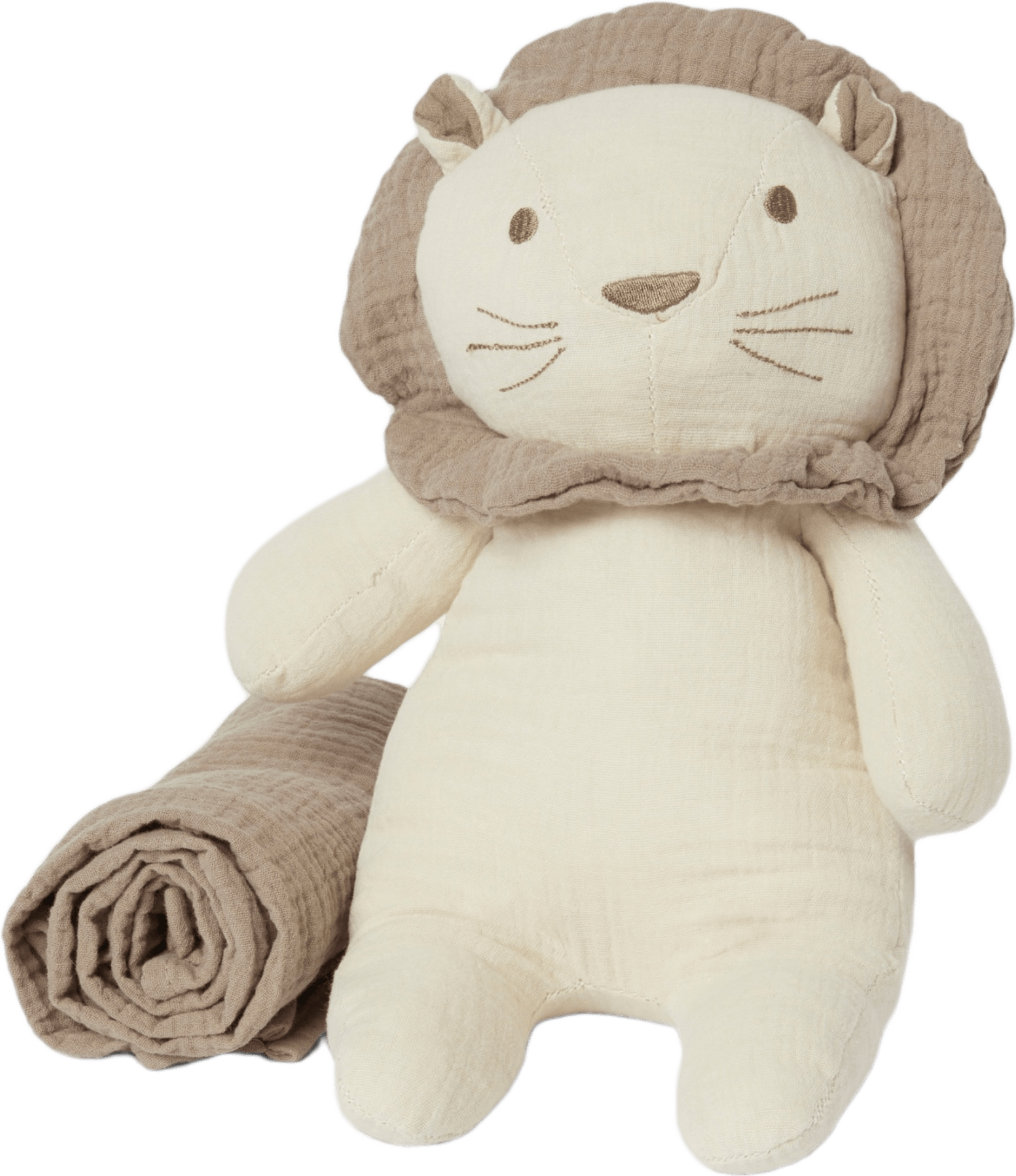 Presentkit gosedjur + filt LOUIS, från Maxine et Jolie, i färgen Beige.