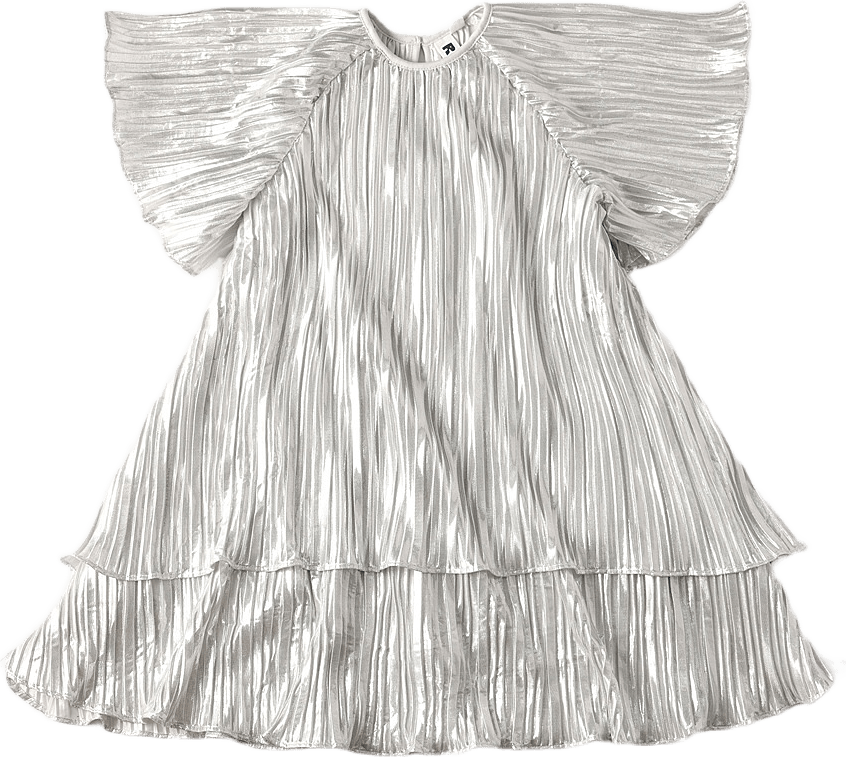 Glansig klänning JENNY, från RIKIKI, i färgen Silver 2.