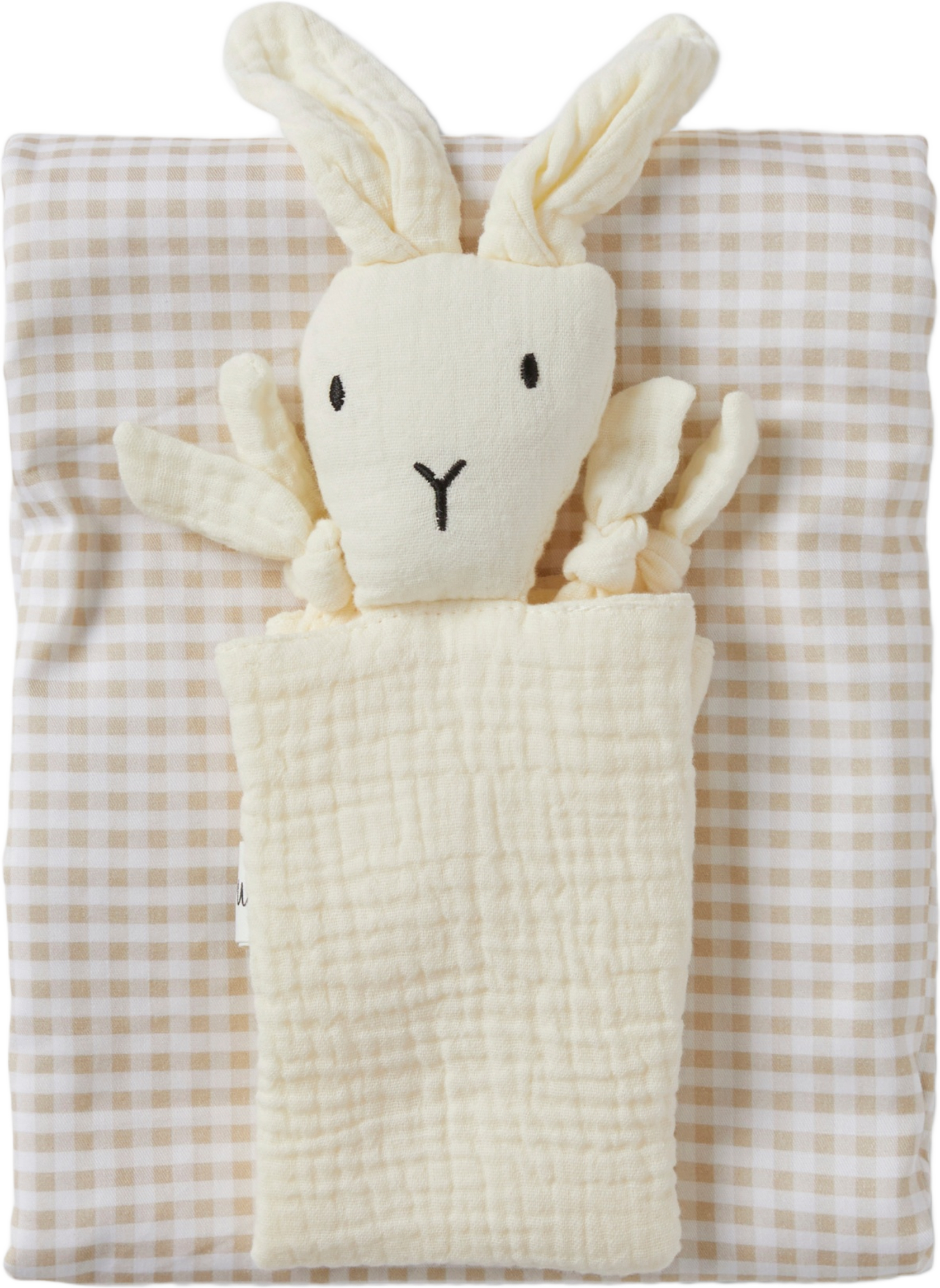 Presentkit bäddset + snuttefilt INÈS, från Maxine et Jolie, i färgen Beige.