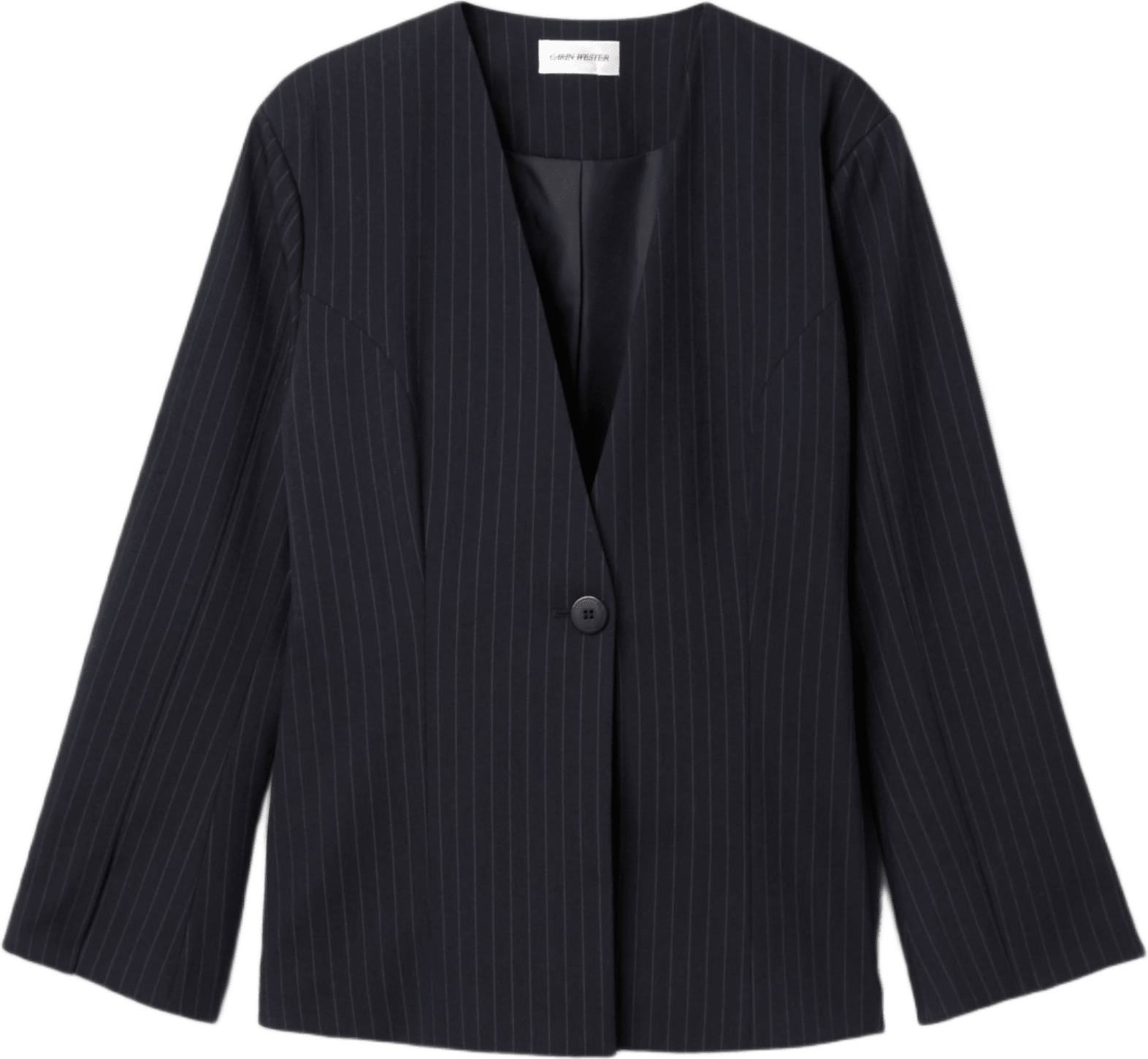 Kavaj SASSARI, från Carin Wester, i färgen Navy Pinstripe.