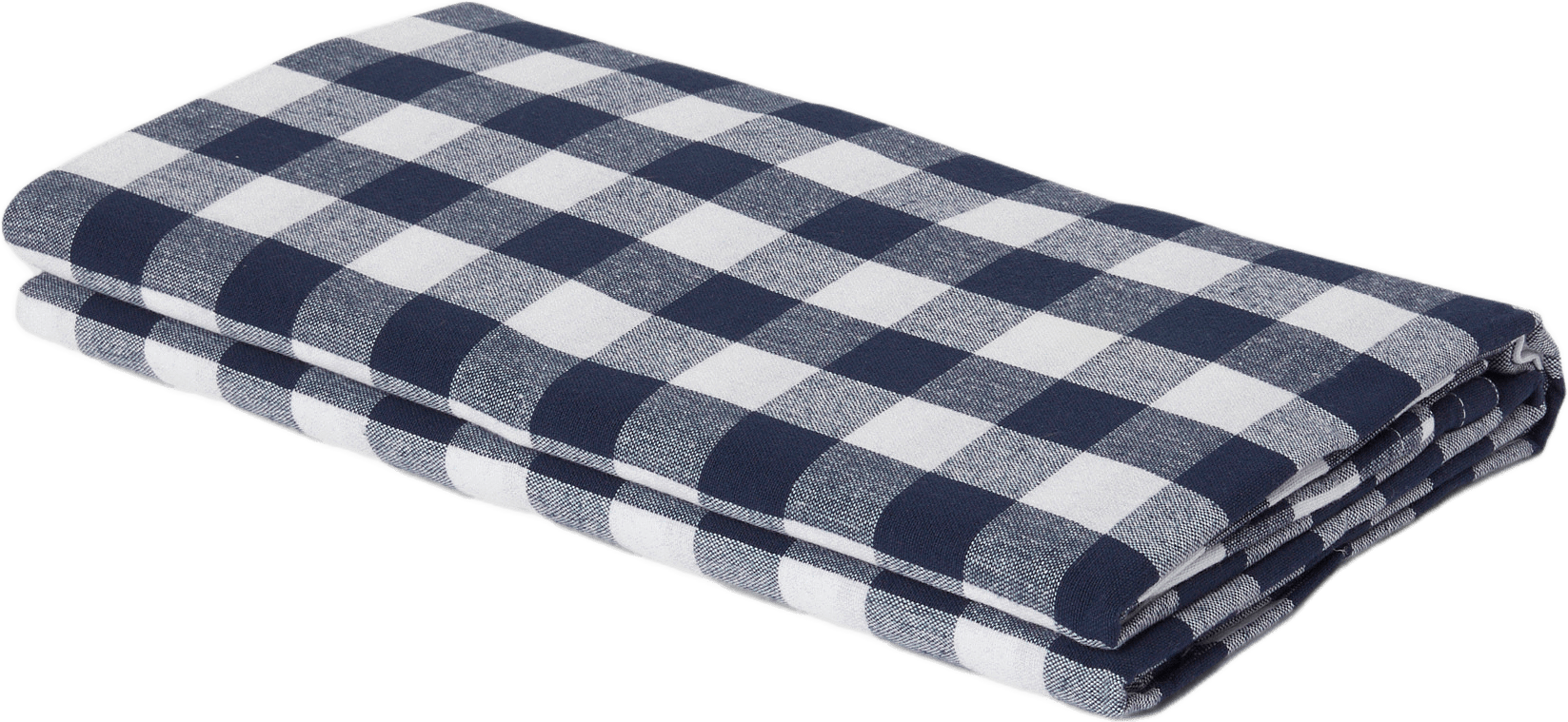 Rutig bordsduk GINGHAM 145x250 cm, från Åhléns Home, i färgen Dk Blue.