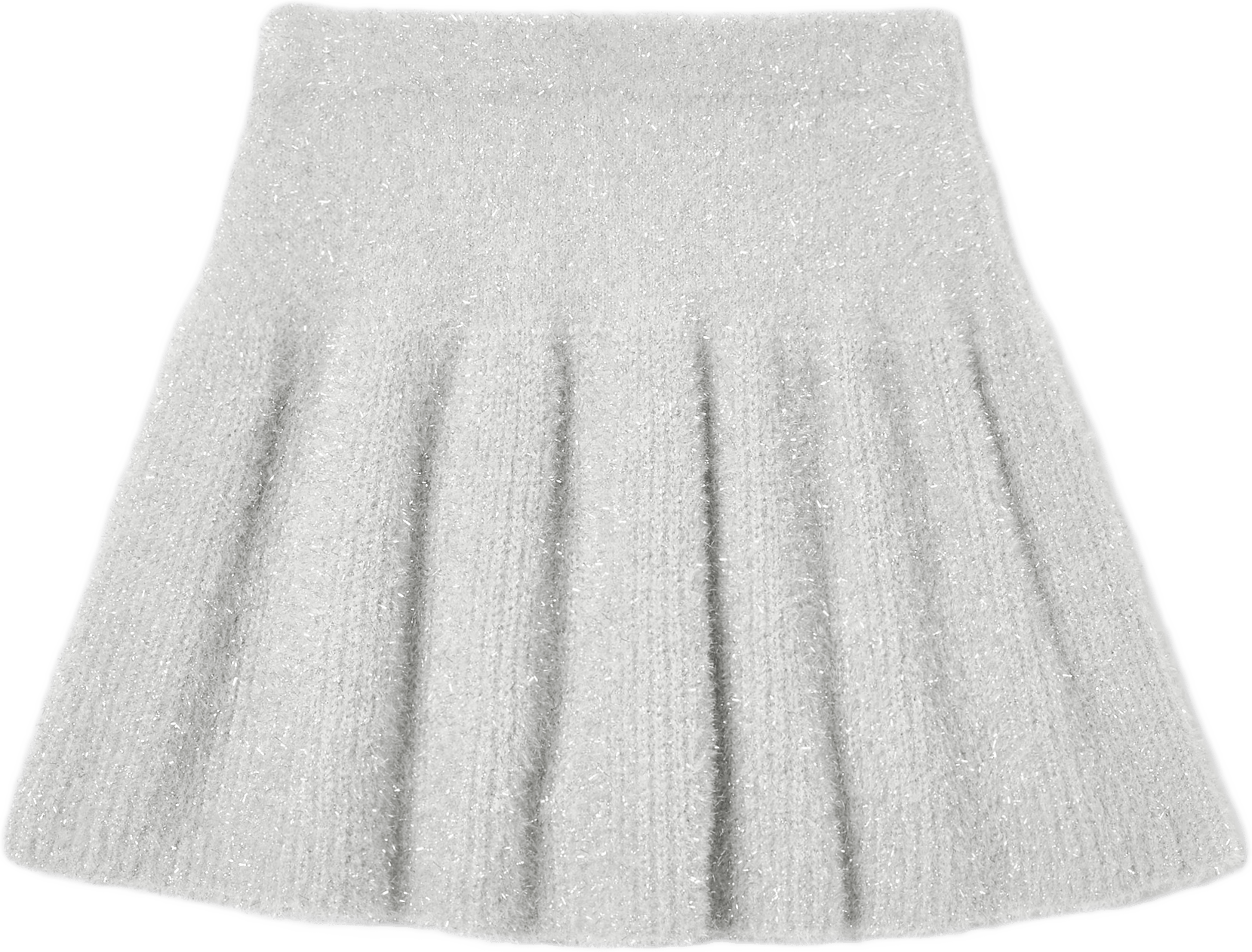 Glittrig kjol PUDDING, från RIKIKI, i färgen Silver.