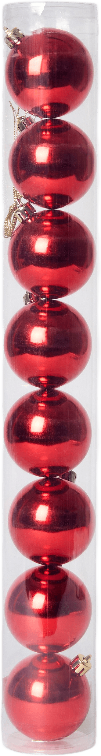 Julgranskulor 6 cm, 8-pack, från Åhléns Home, i färgen Red.