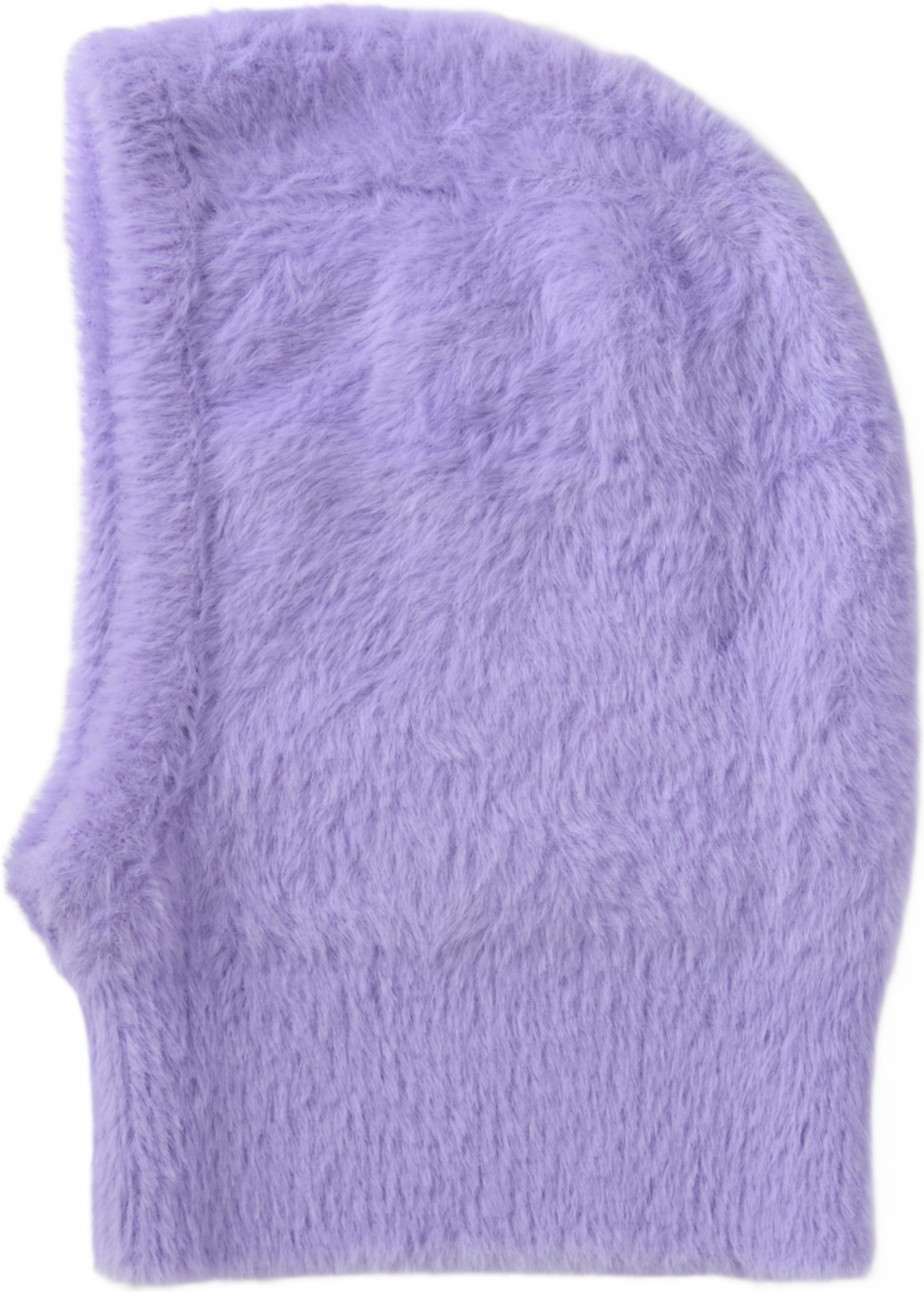 Lurvig balaclava HELLY, från RIKIKI, i färgen Purple.