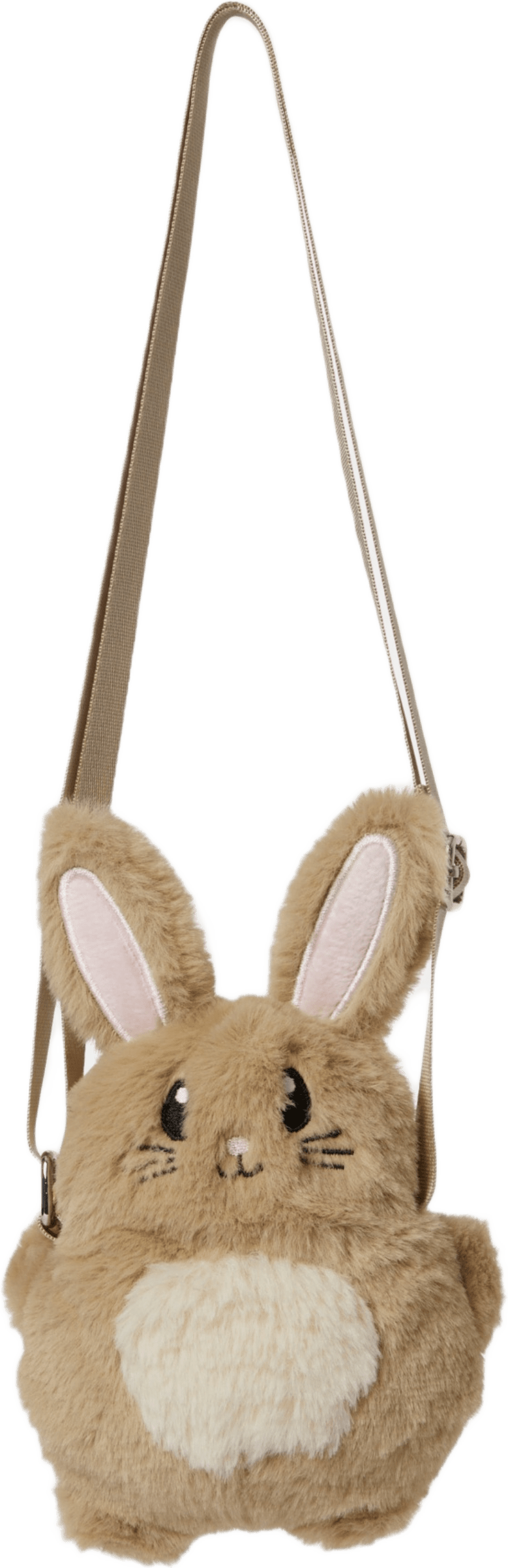 Axelväska i fuskpäls FUZZY, från RIKIKI, i färgen Beige.