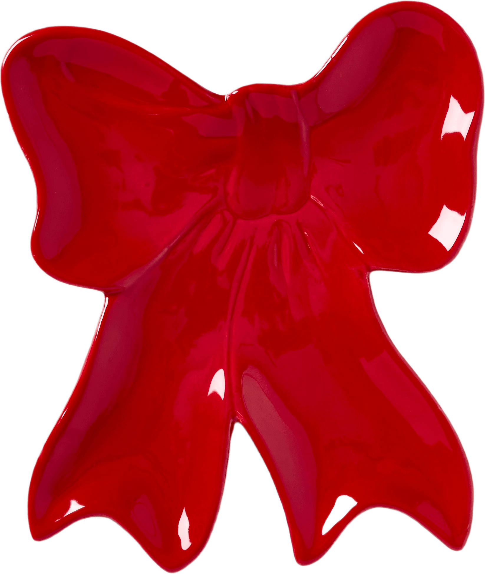 Serveringsfat BOW, från Åhléns Home, i färgen Red.