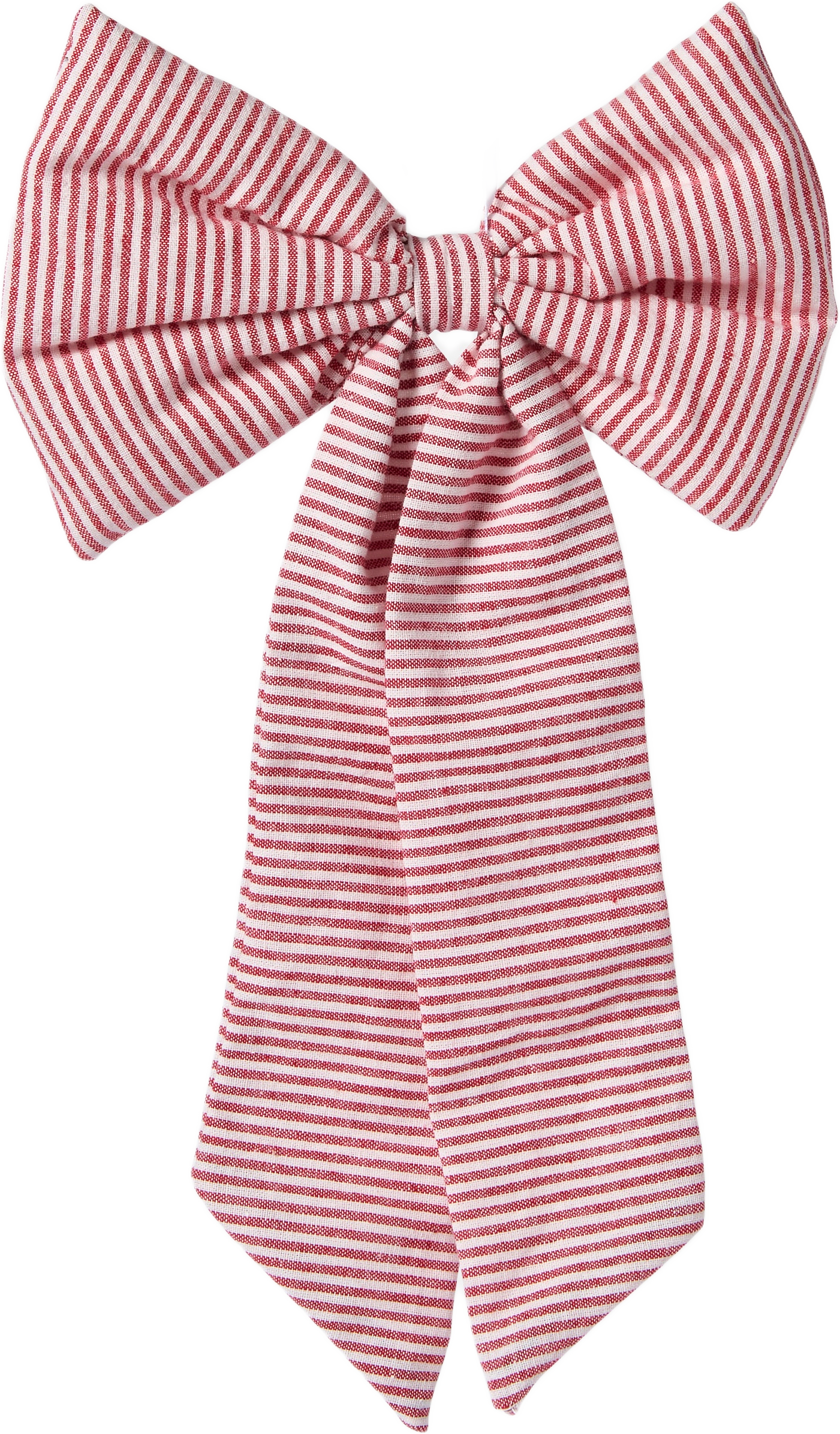 Randig rosett BOW 18x30 cm, från Åhléns Home, i färgen Off White/Red.