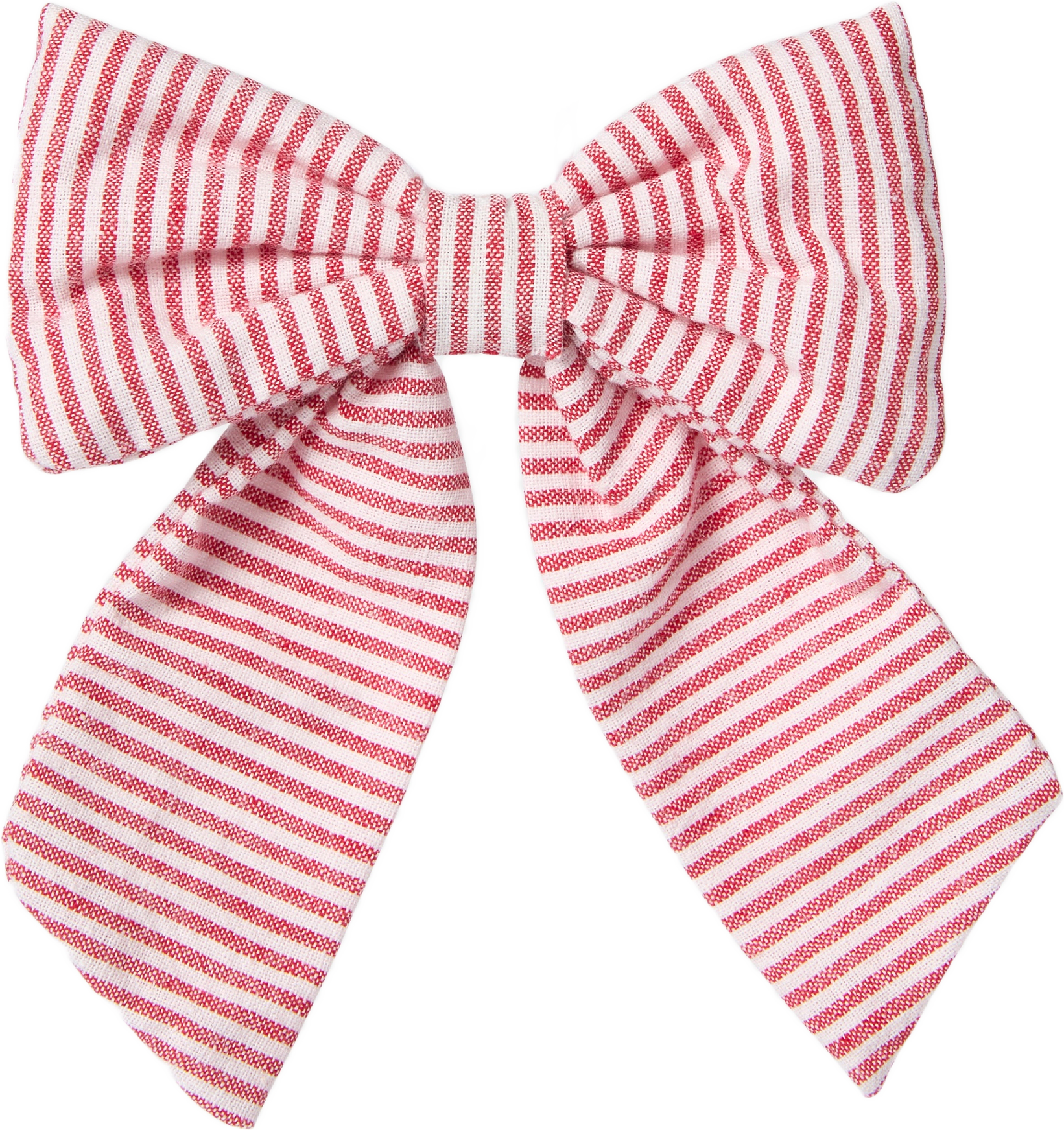 Randig rosett BOW 12x15 cm, från Åhléns Home, i färgen Off White/Red.