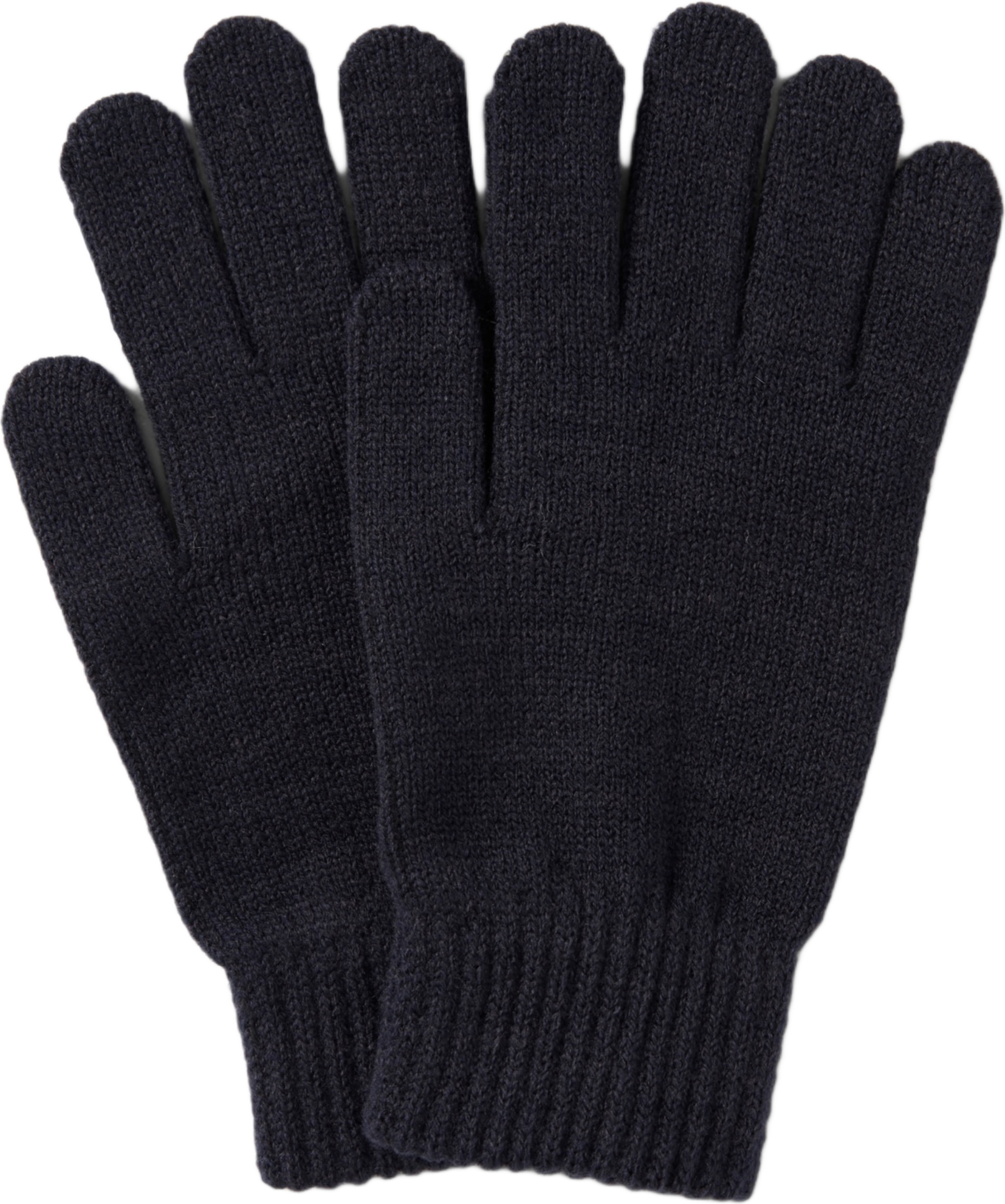 Stickade fingervantar JULIE, från Å WOMAN, i färgen Navy.