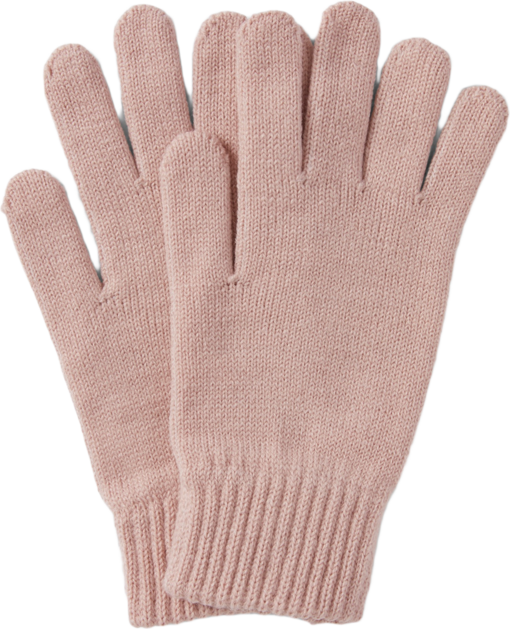 Stickade fingervantar JULIE, från Å WOMAN, i färgen Dusty Pink.