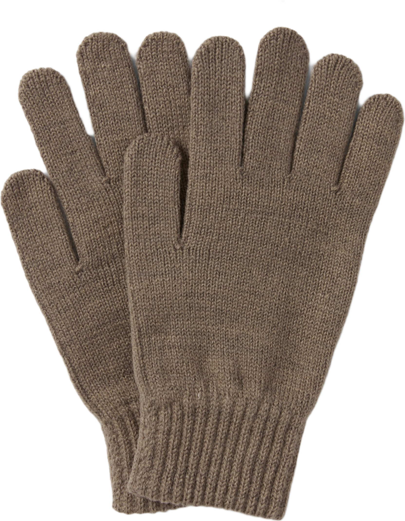 Stickade fingervantar JULIE, från Å WOMAN, i färgen Mole melange.