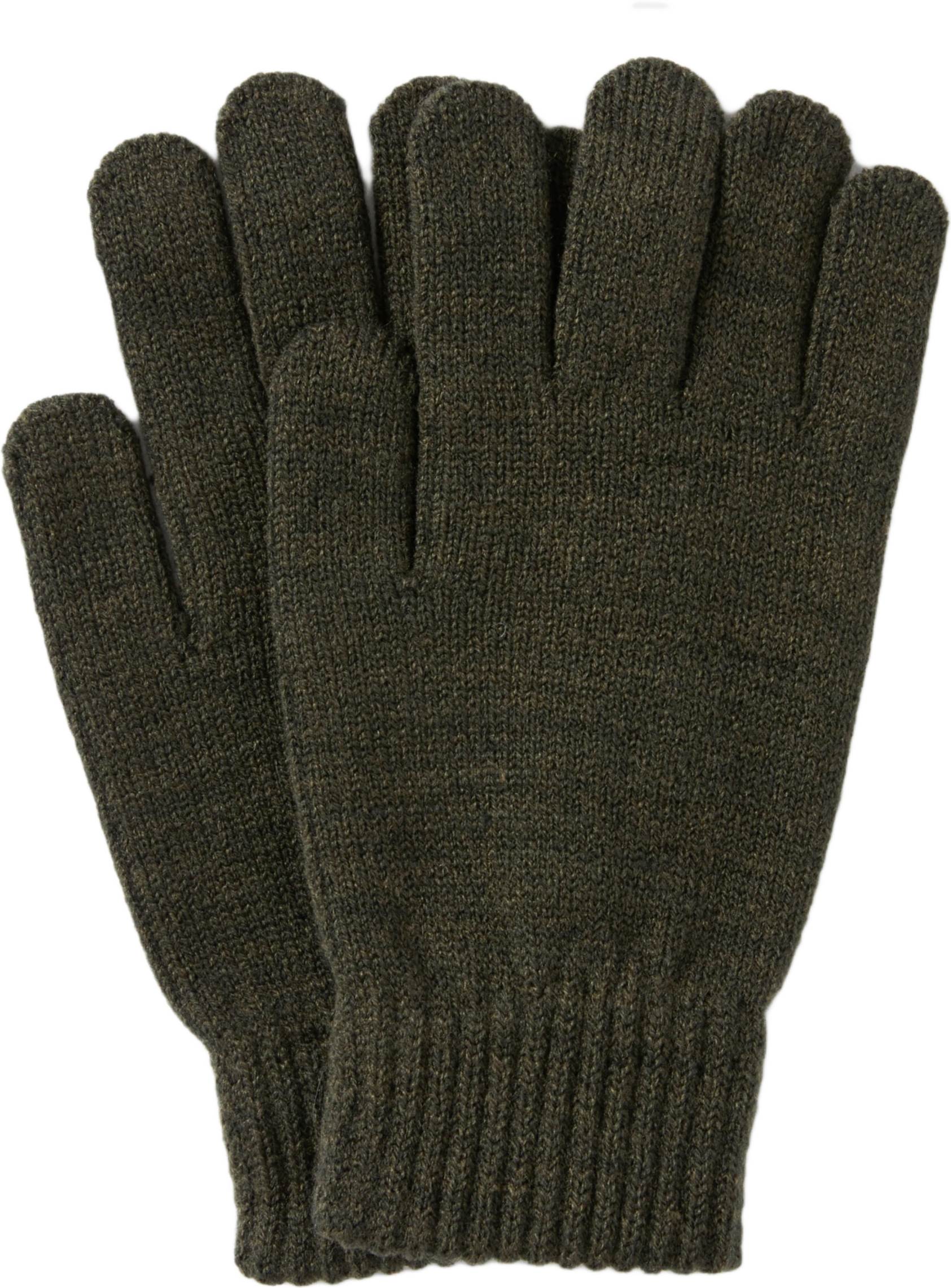 Stickade fingervantar JULIE, från Å WOMAN, i färgen Dark Green.