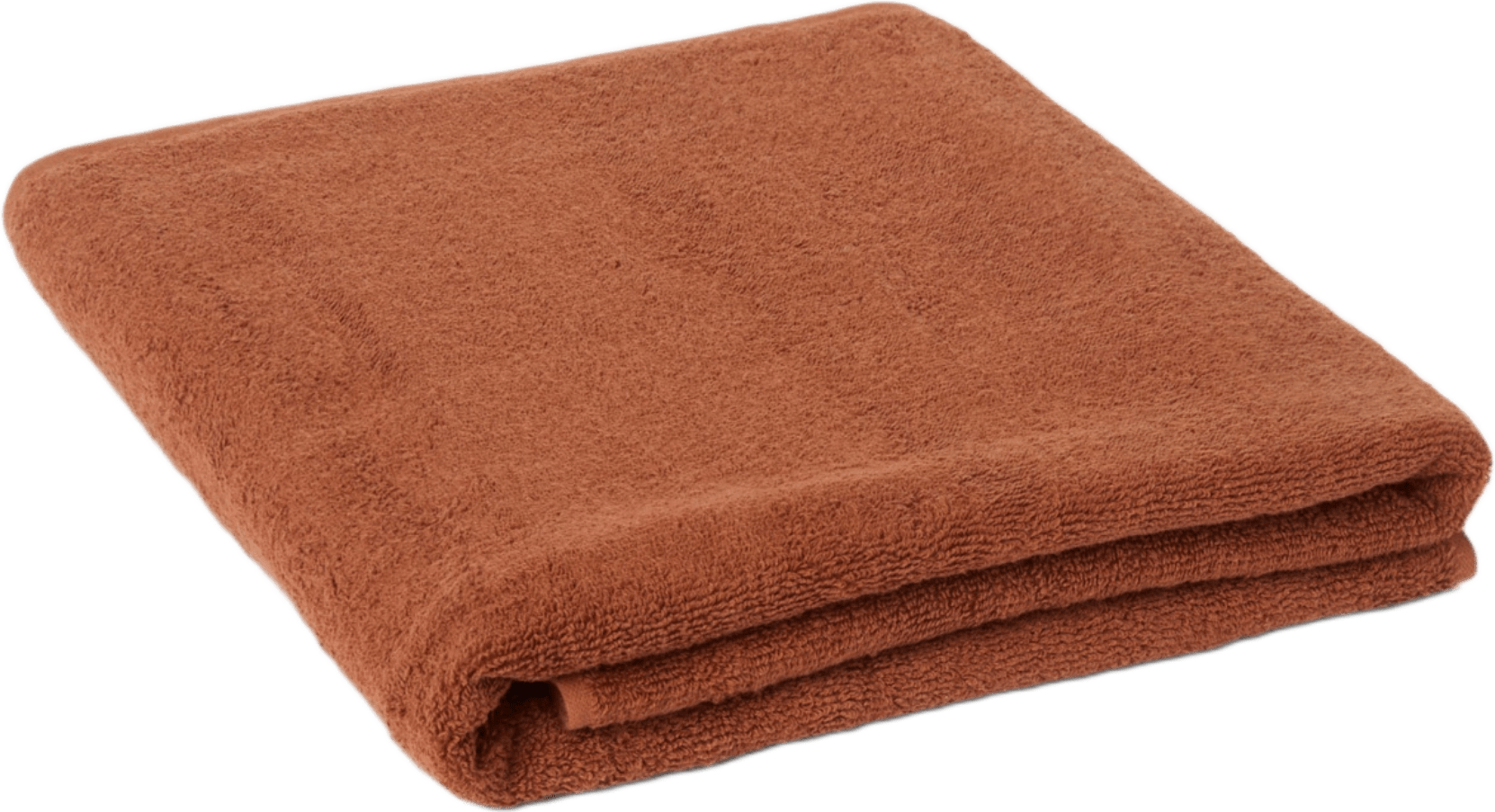 Handduk STELLA 100x150 cm, från Åhléns Home, i färgen Dark Rust.