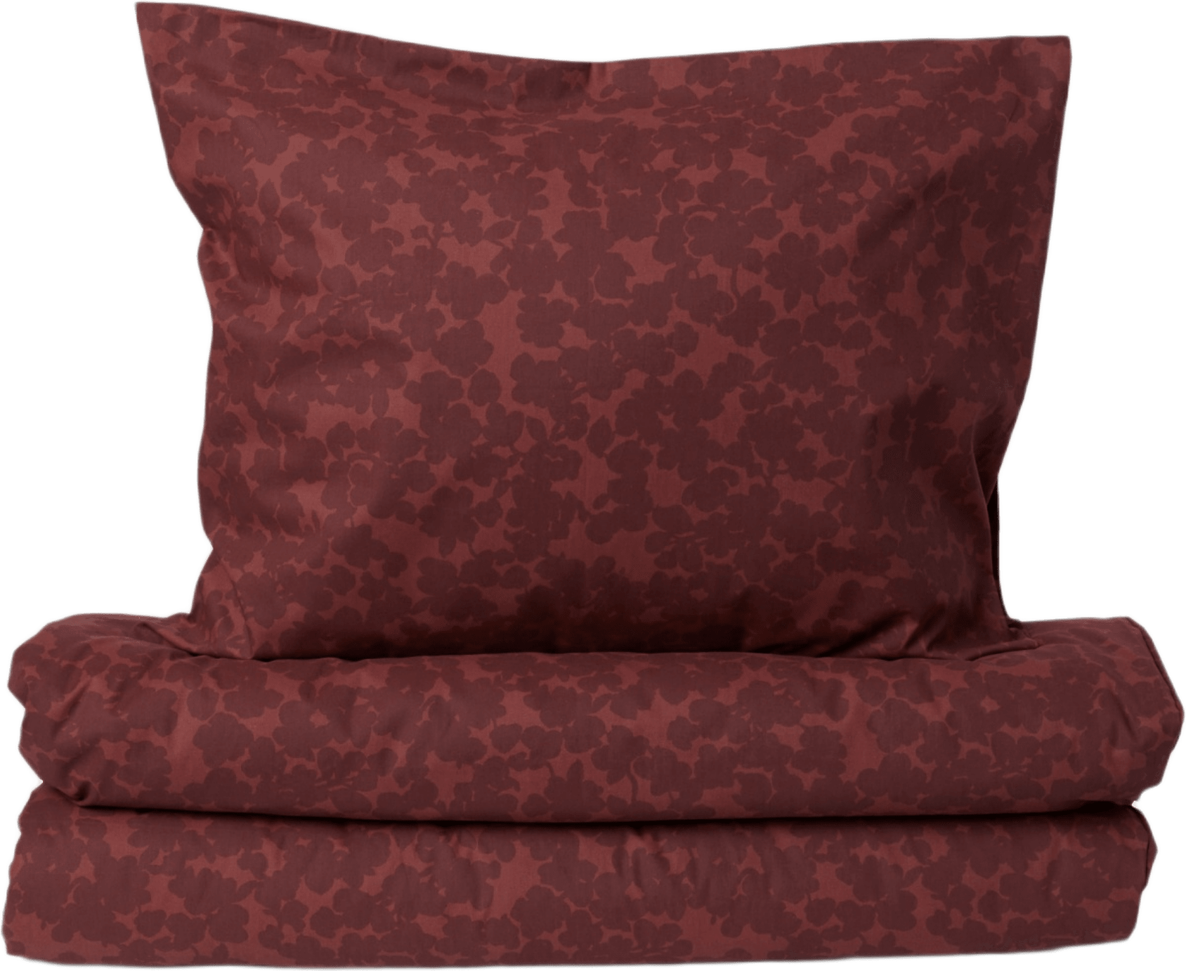 Bäddset NORA 150x210 cm, från Åhléns Home, i färgen Dk Red.