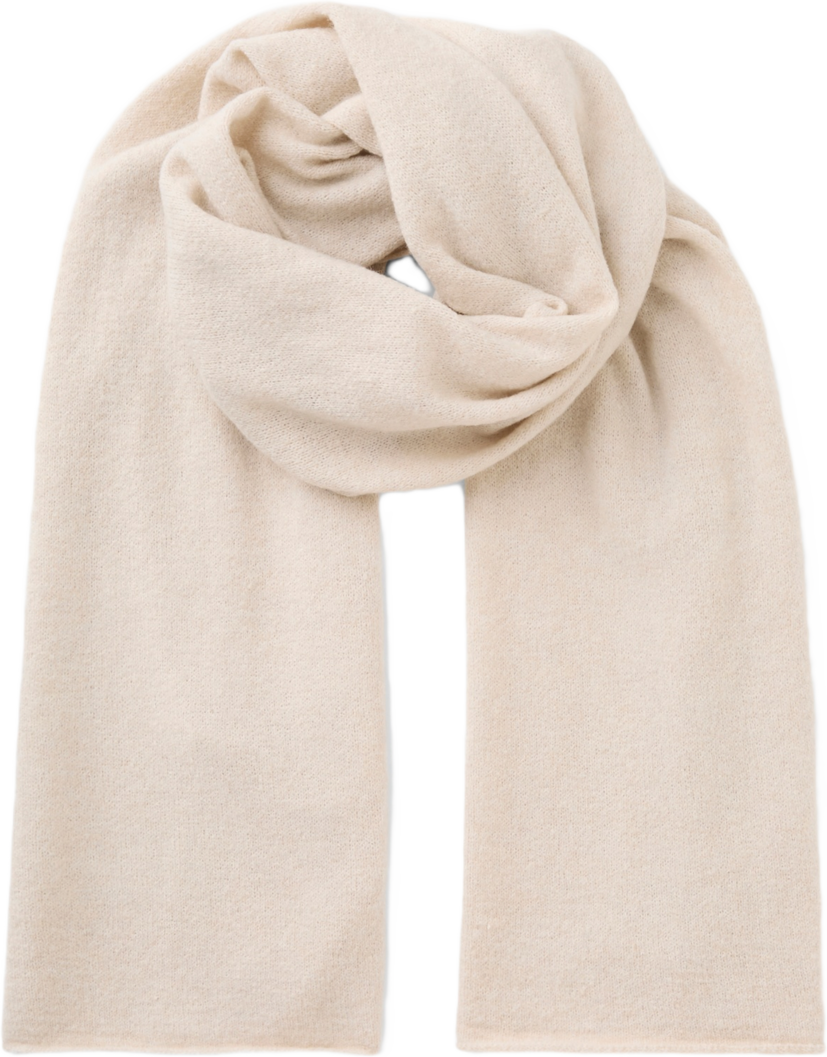 Halsduk med rullad kant IRMA, från Å WOMAN, i färgen Off White.