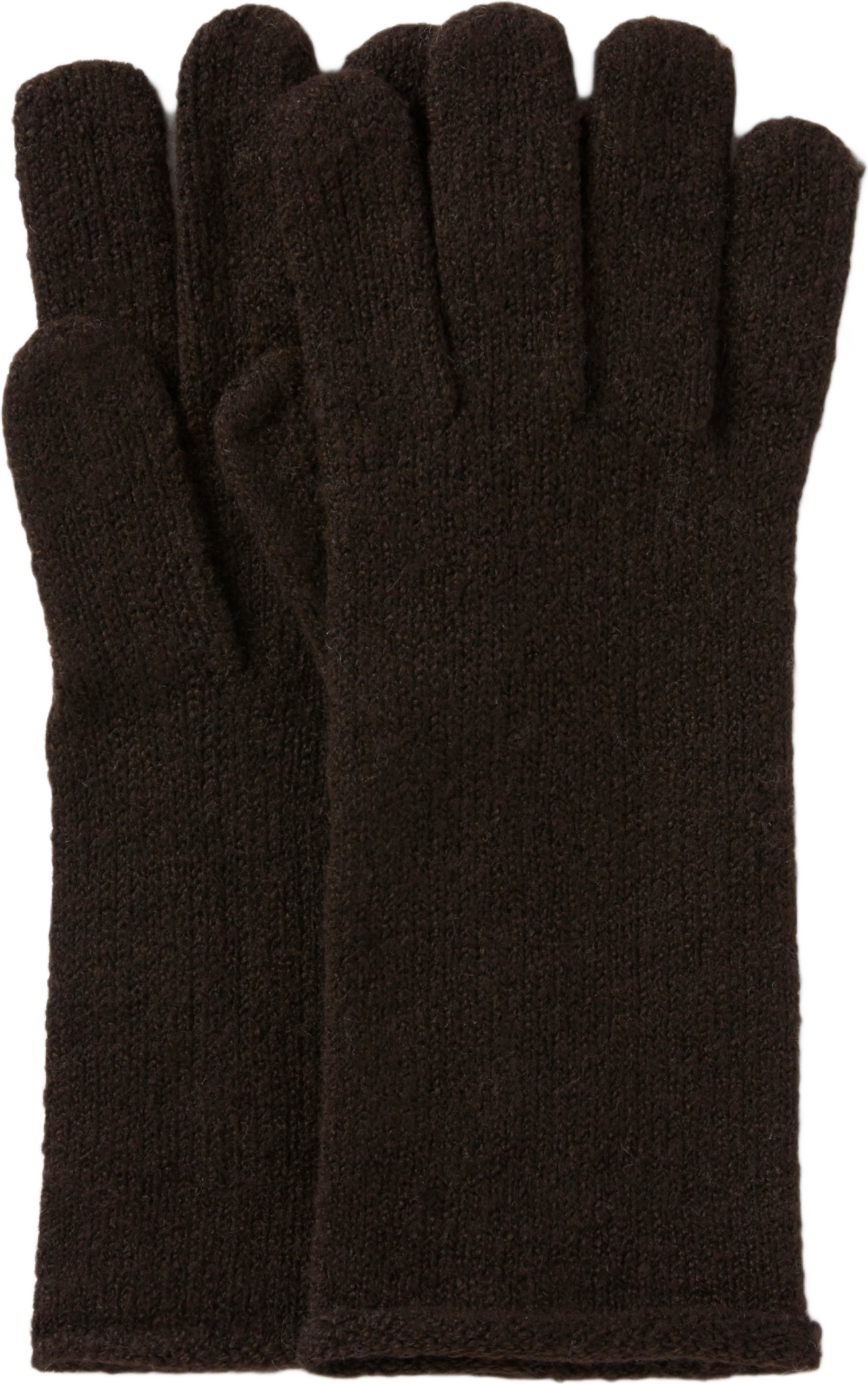 Fingervantar med rullad kant IRMA, från Å WOMAN, i färgen Dark Brown.