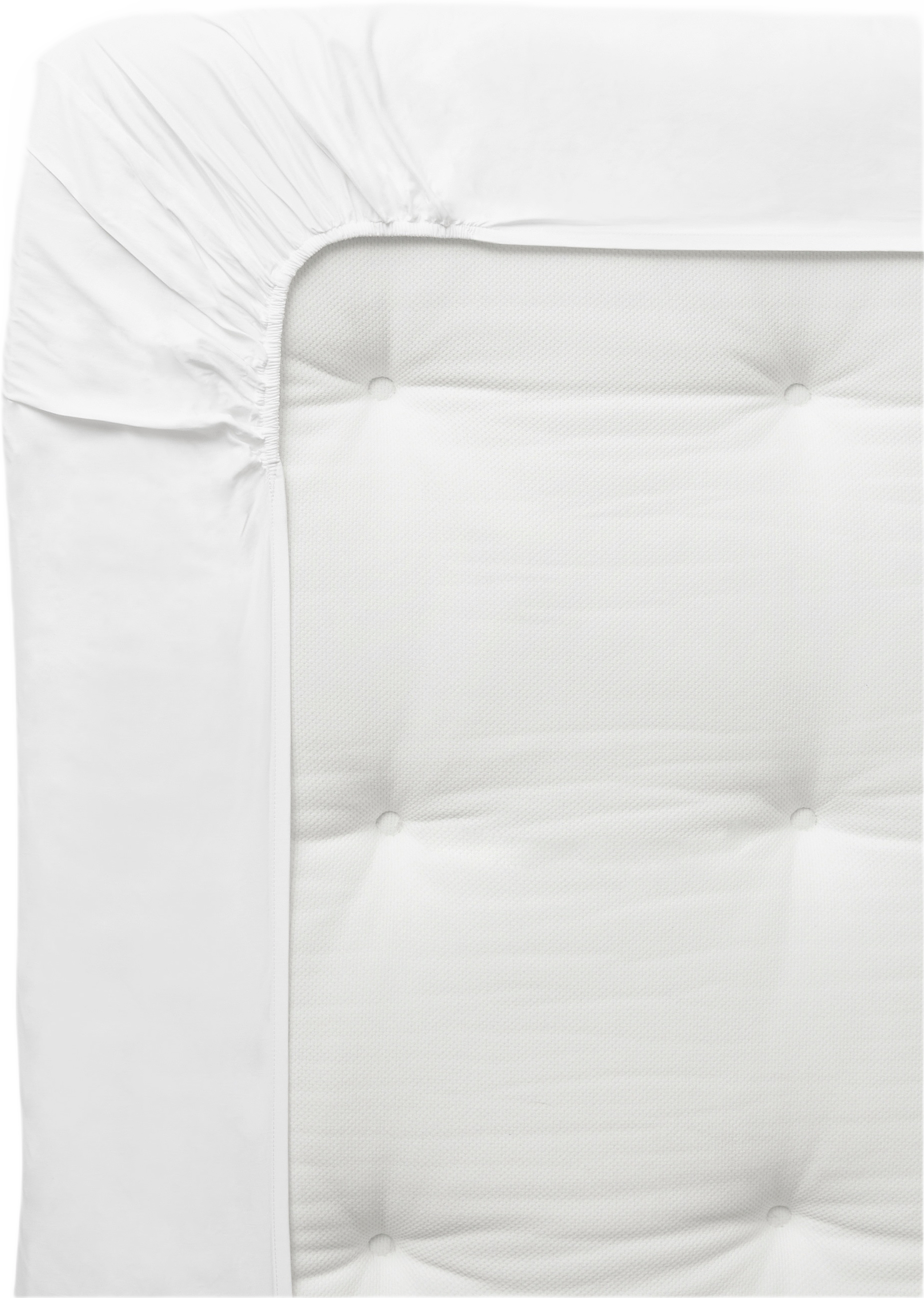 Dra-på-lakan bambu i 180x200 cm, från VIDE, i färgen White.