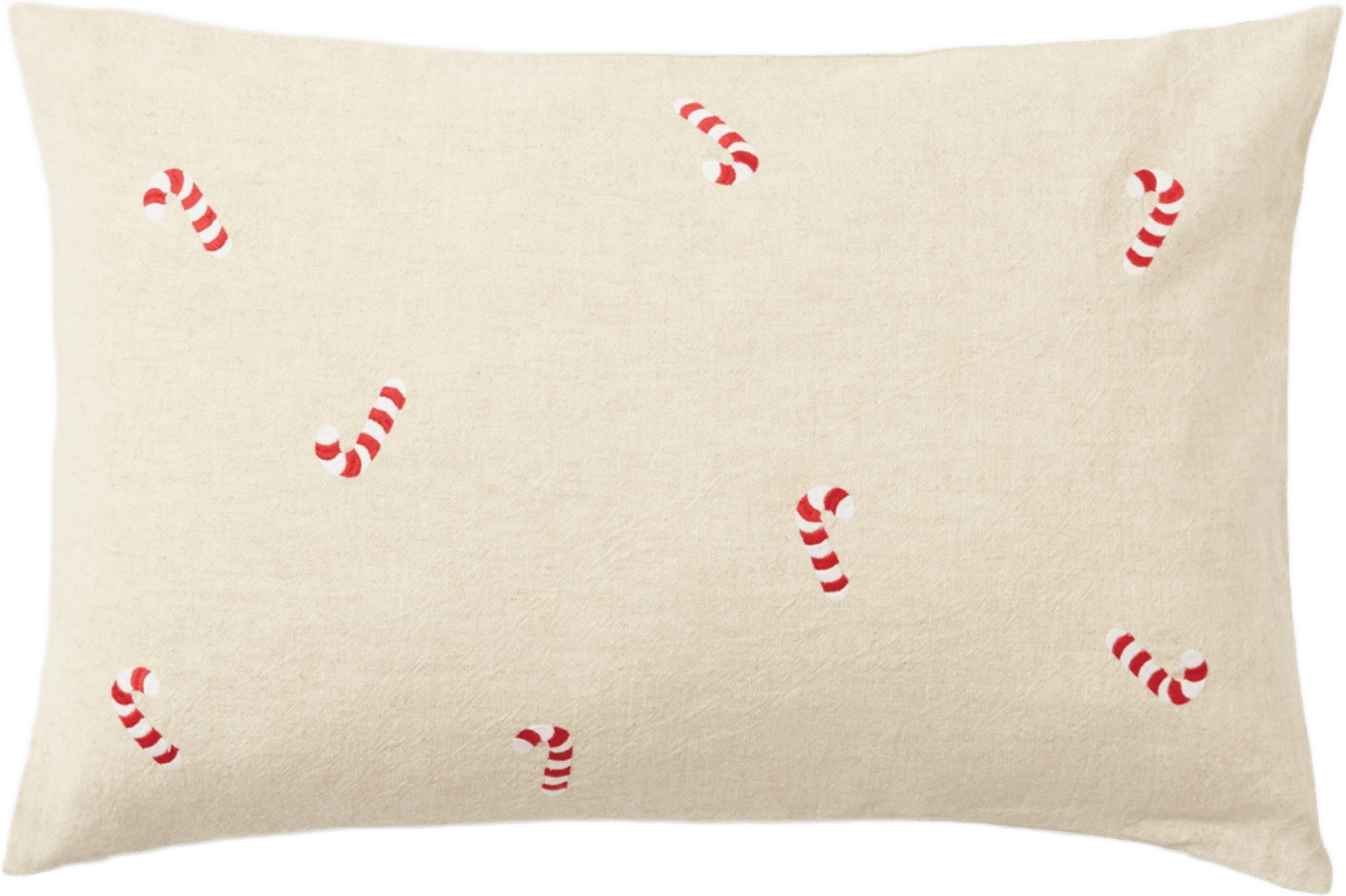 Kuddfodral i linnemix POLKA 40x60 cm, från Åhléns Home, i färgen Natural.