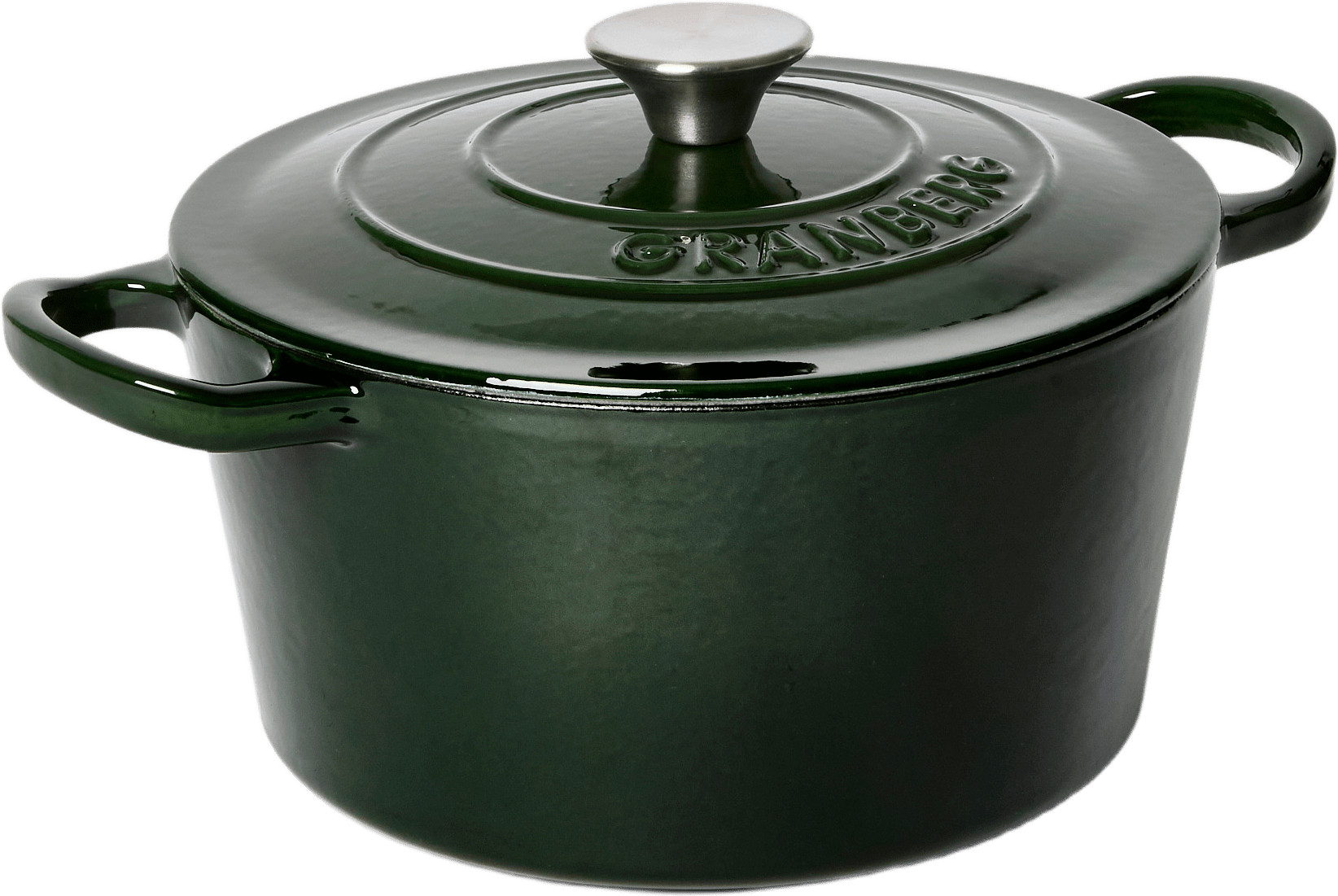 Gjutjärnsgryta 4 L, från GRANBERG, i färgen Dk Green.