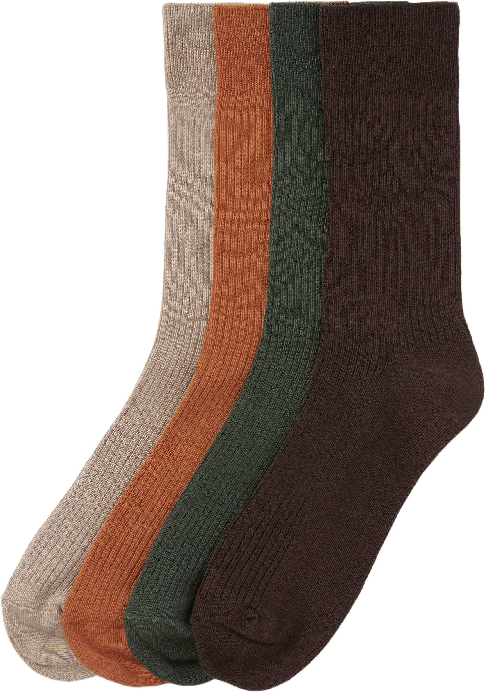 Ribbade strumpor, 4-pack