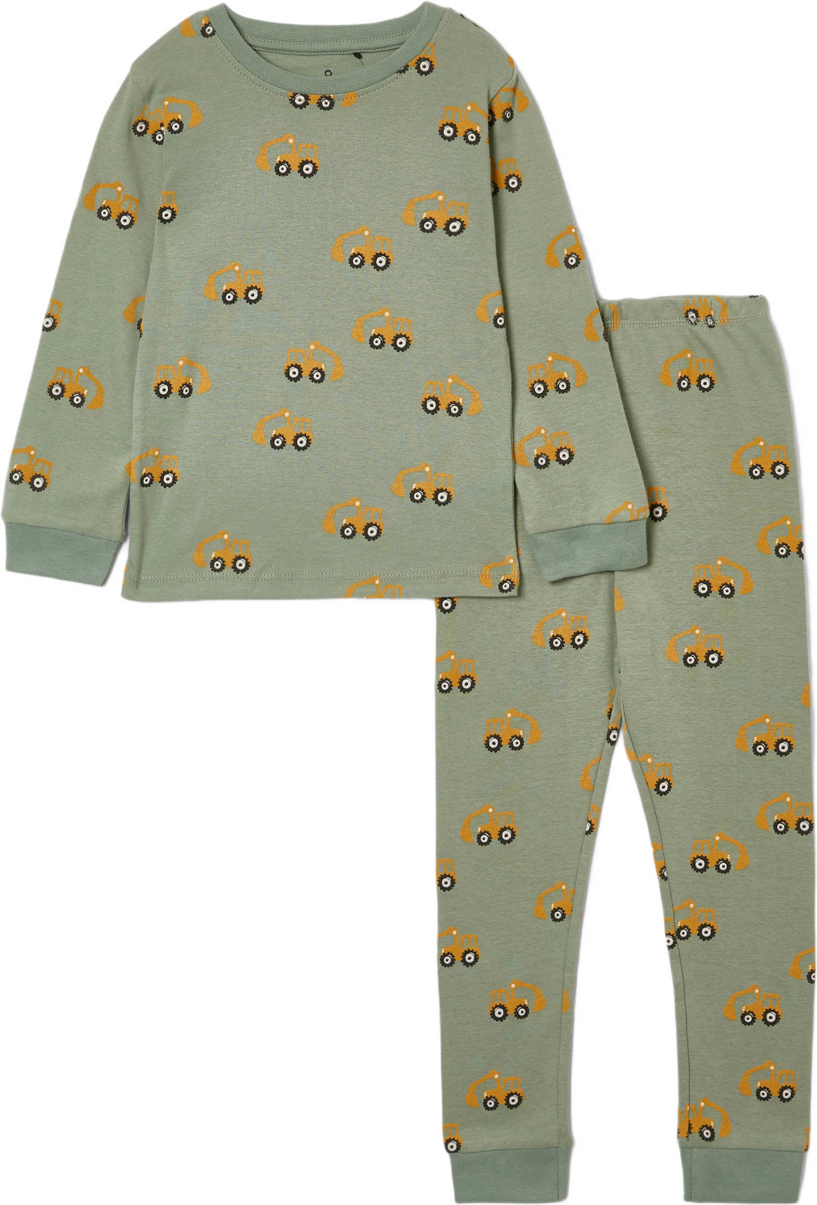 Pyjamas med tryck POW, från Å KIDS, i färgen Green Bay.