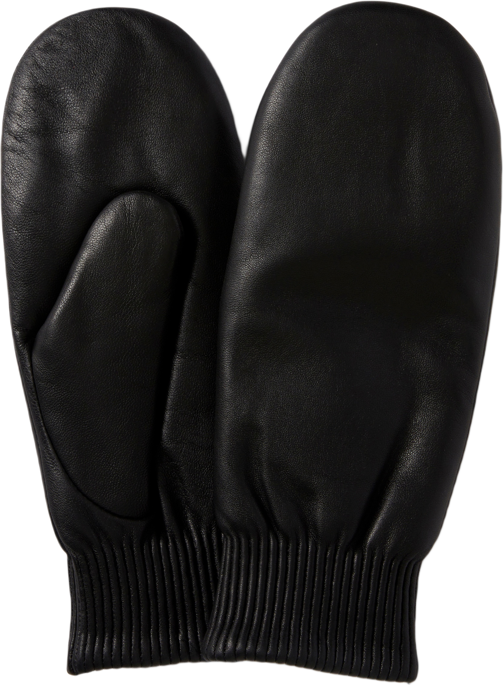 Tumvantar i skinn STINA, från Å WOMAN, i färgen Black.